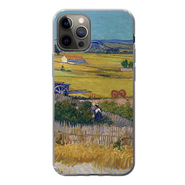 MuchoWow Handyhülle Die Ernte - Vincent van Gogh Handyhülle Apple iPhone 12 Pro Smartphone-Bumper Print Handy