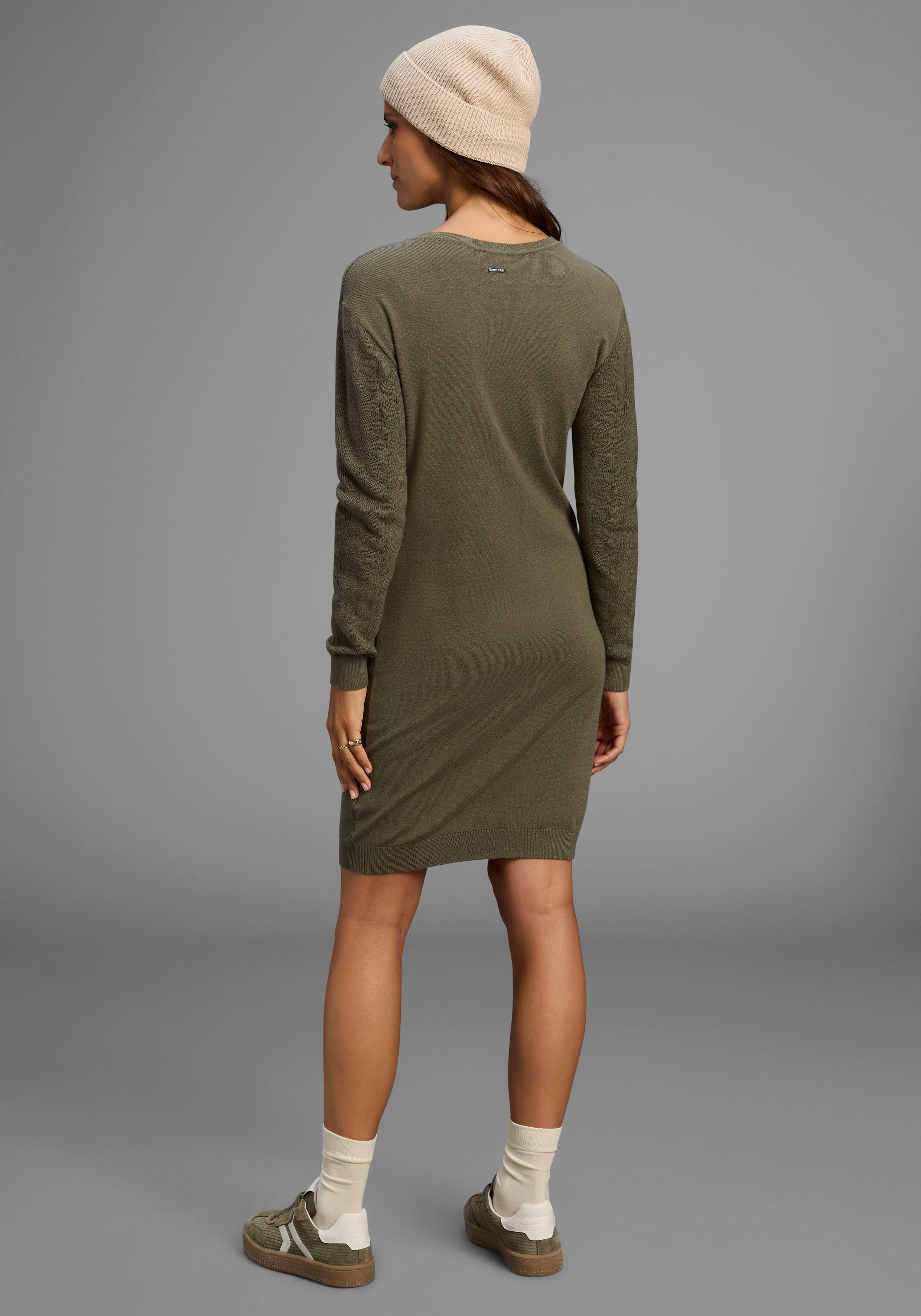 Laura Scott Strickkleid aus filigranem, weichem Ajourstrick - NEUE KOLLEKTION