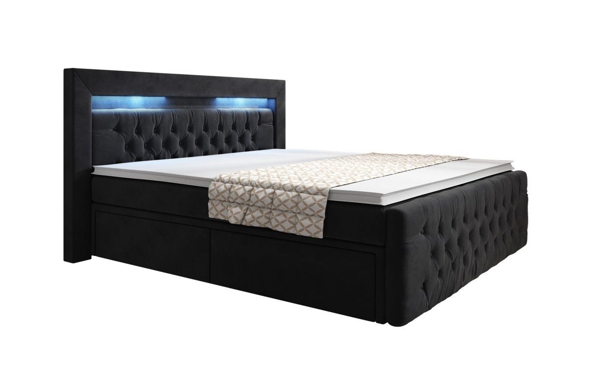Luxusbetten24 Boxspringbett Sera, mit LED-Beleuchtung und günstig online kaufen