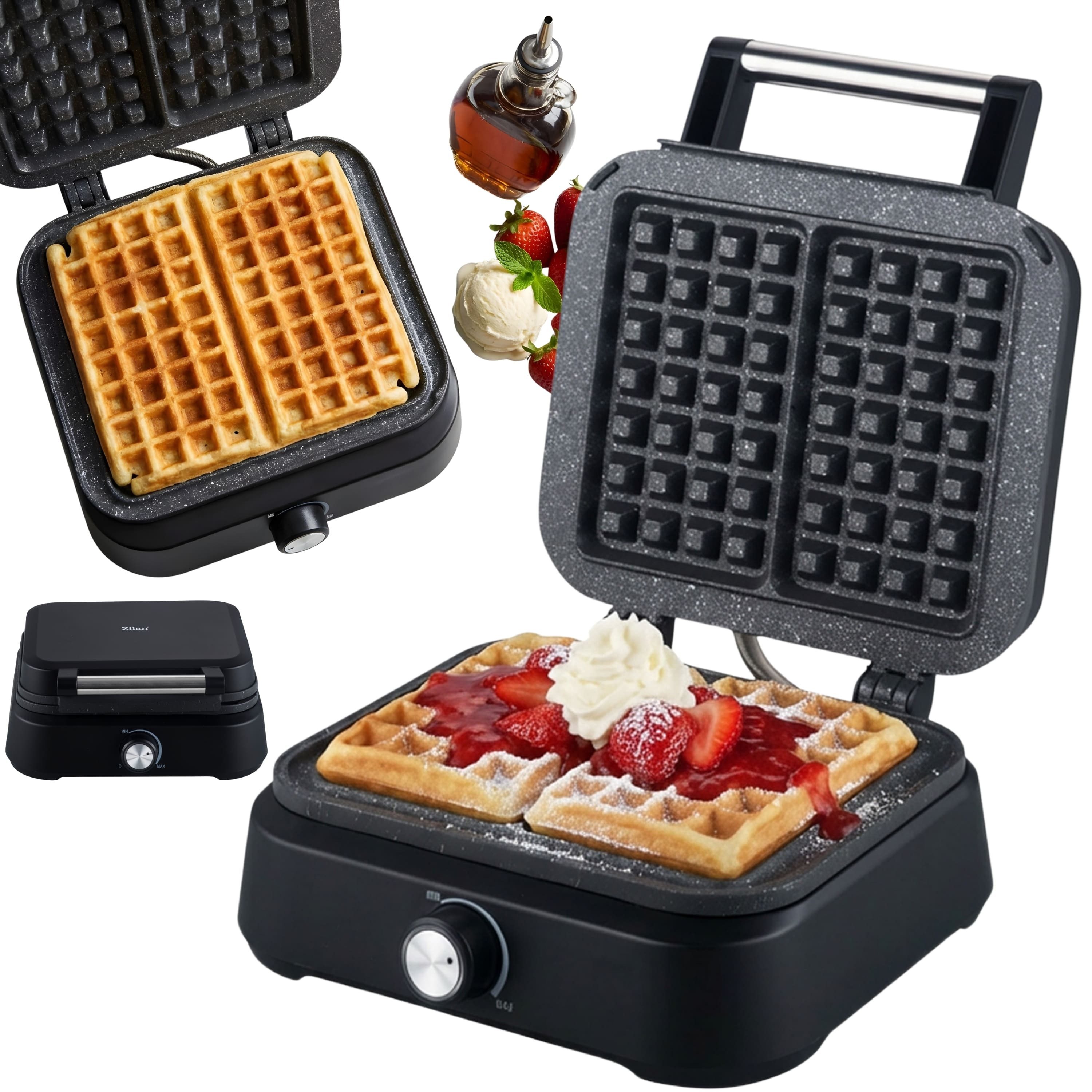 Zilan Waffeleisen ZLN-3959, 1500 W, Cool-Touch-Griff