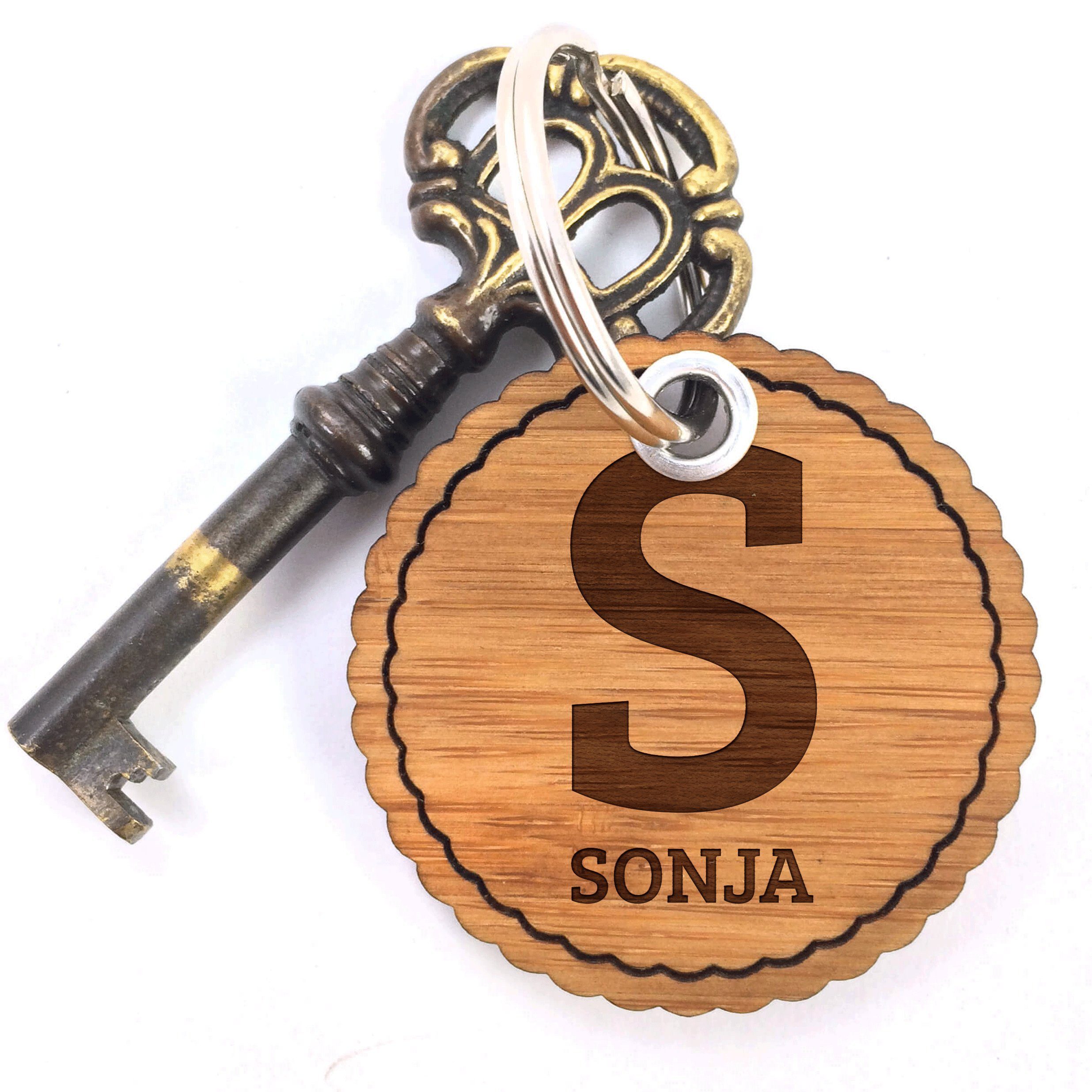 Schlüsselanhänger Sonja, Rundwelle Schlüsselanhänger, Verschenken, Spruch, Glücksbringe