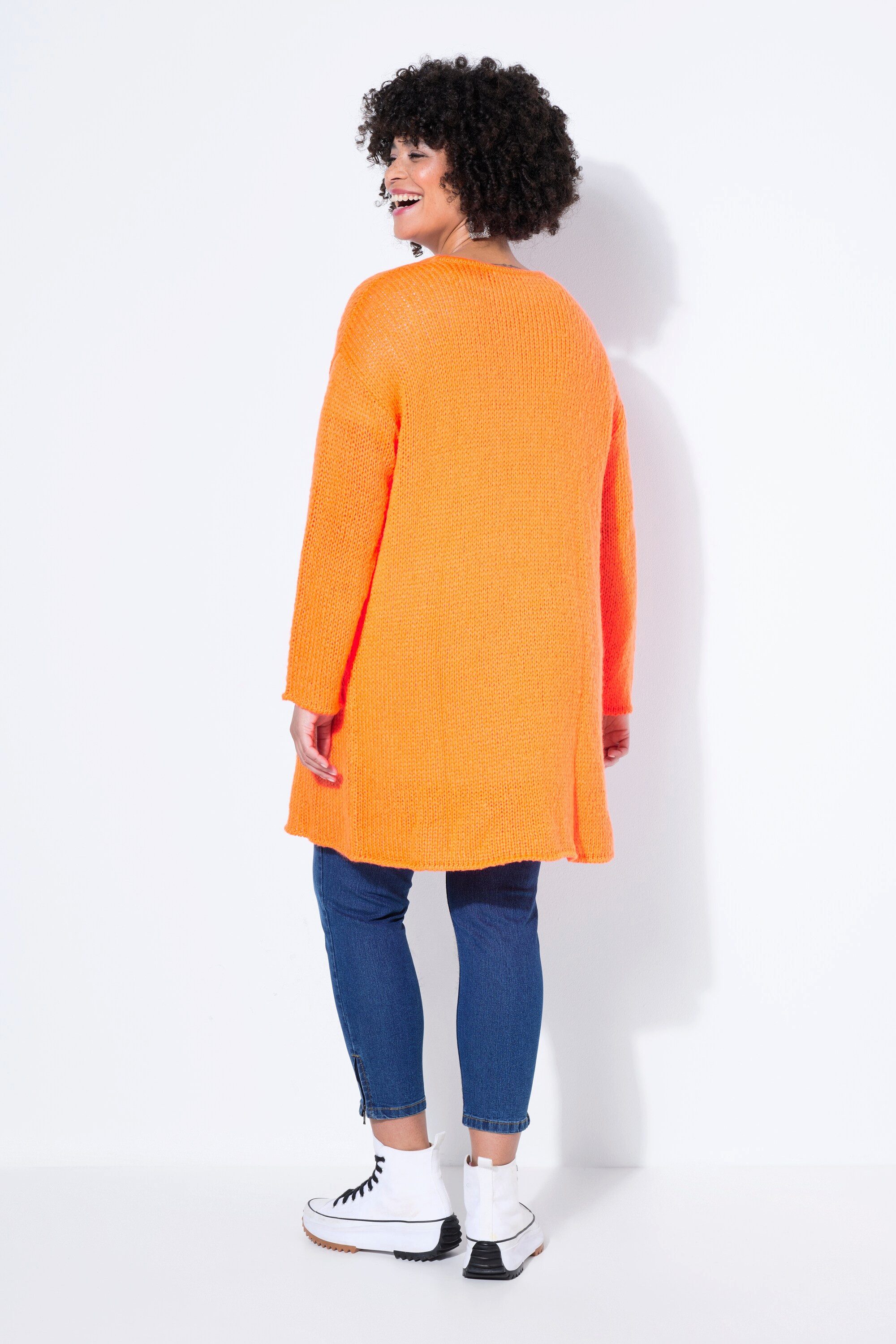 Angel of Style Strickjacke Strickjacke Loose Fit Grobstrick offene Jacke