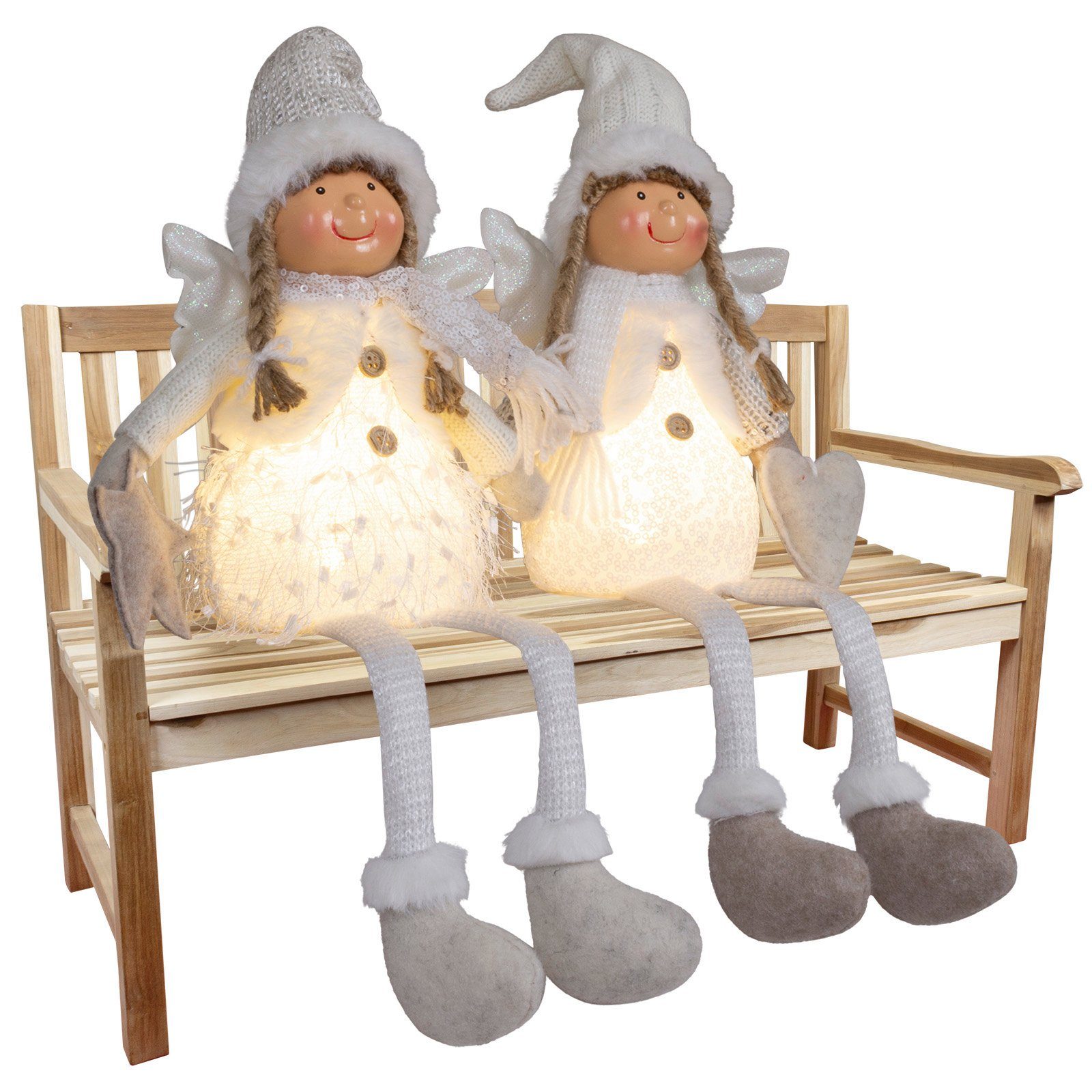 Christmas Paradise Weihnachtsfigur Engel mit LED günstig online kaufen