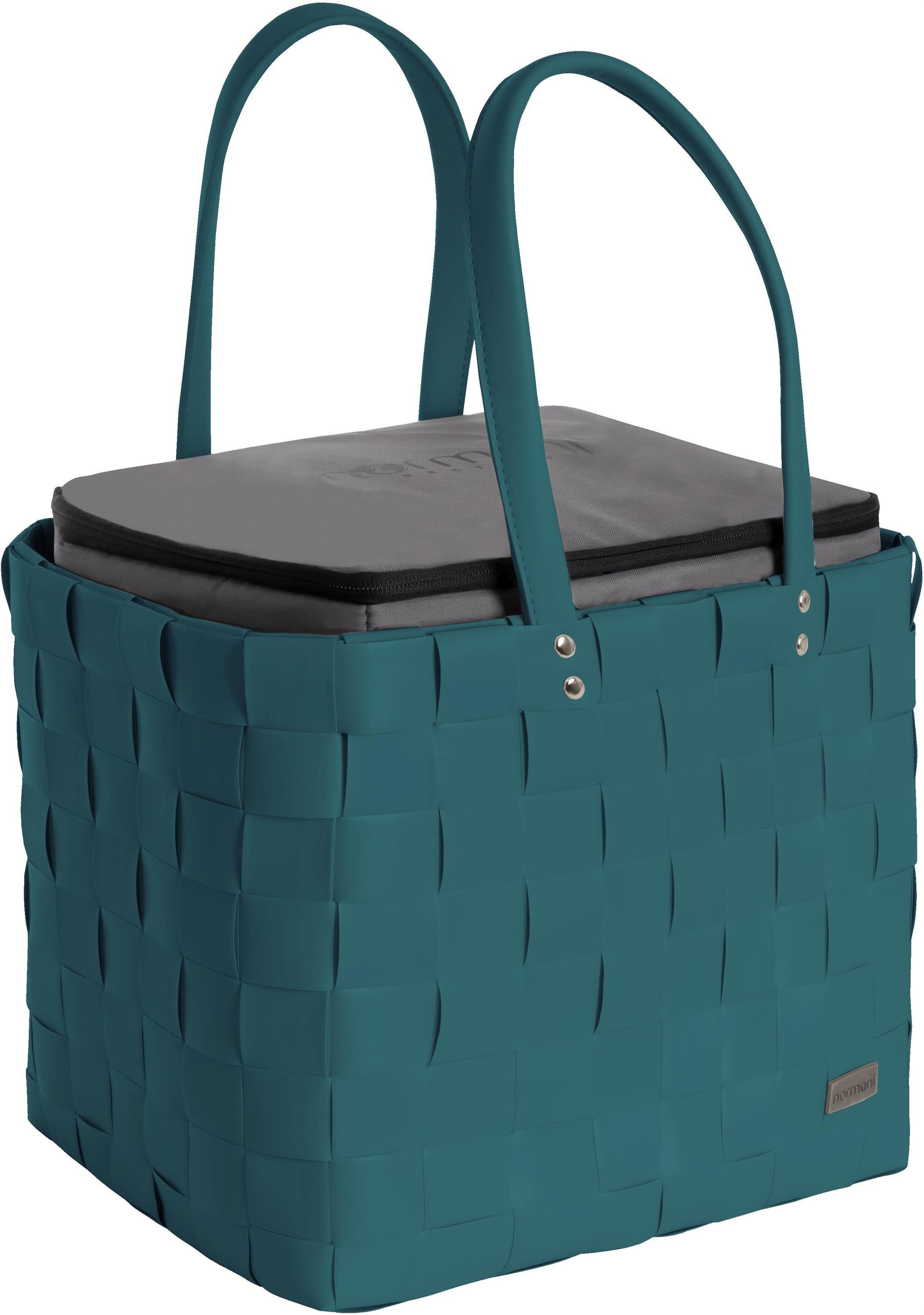Picknicktasche l, Einkaufskorb mit Flechtkorb großer mit großer normani Kapo Kühltasche, 20 Kühlbox
