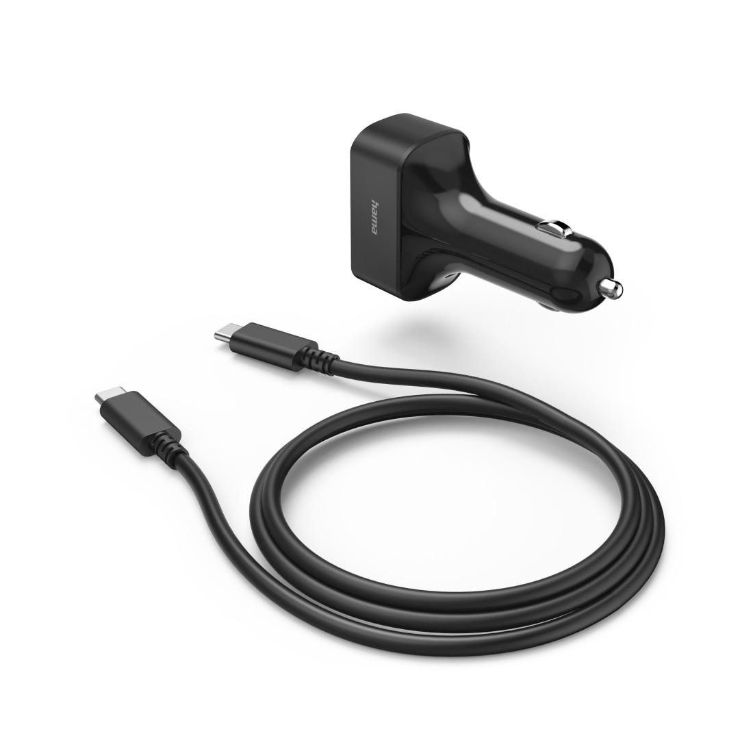Hama Universal USB-C Kfz Notebook Netzteil schwarz, 5-20 V Eingangsspannung Notebook-Netzteil