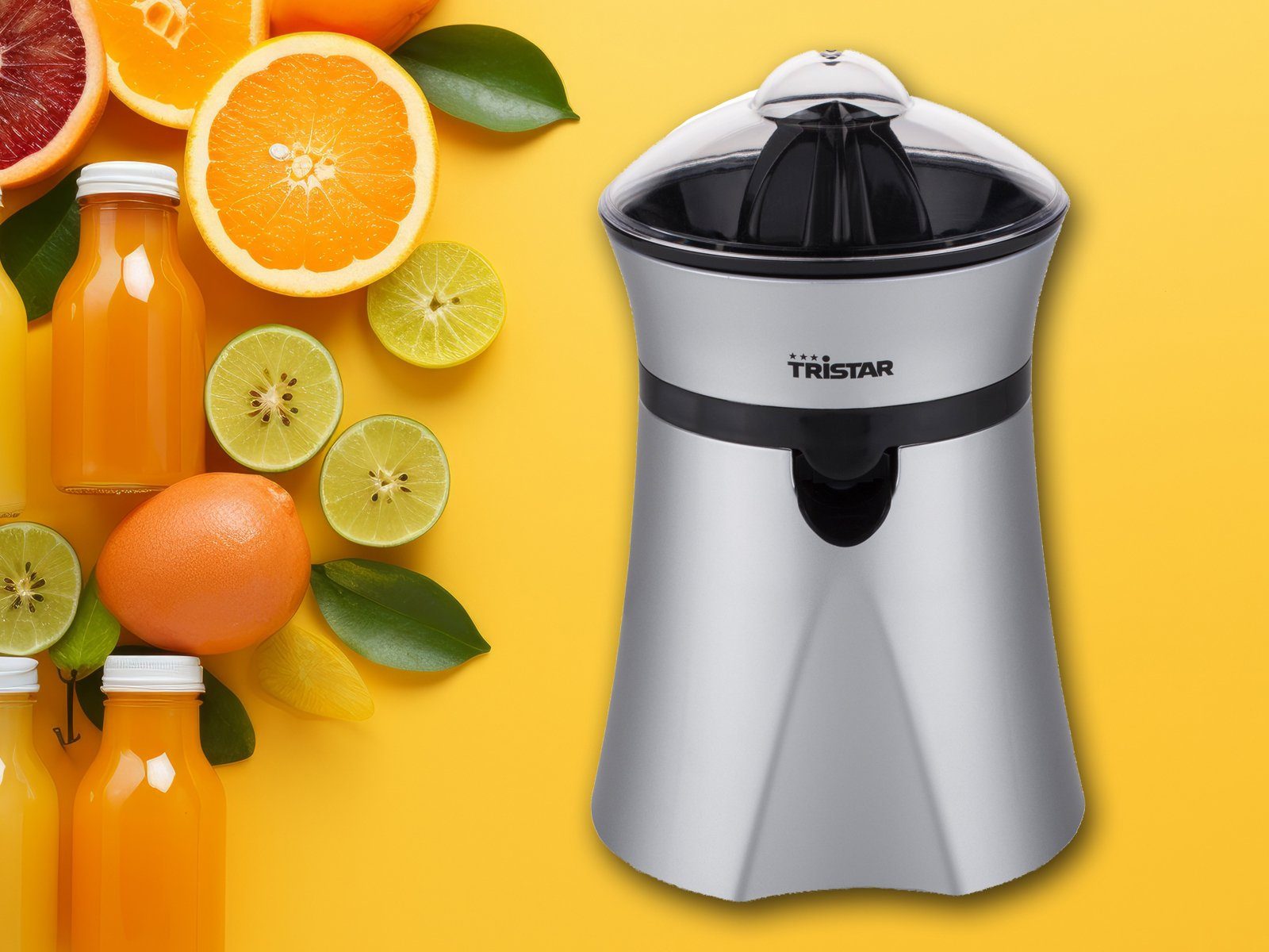 Tristar Zitruspresse, 20 W, Zitronen Saft-Maschine Obst-Presse kleiner Entsafter Juicer elektrisch