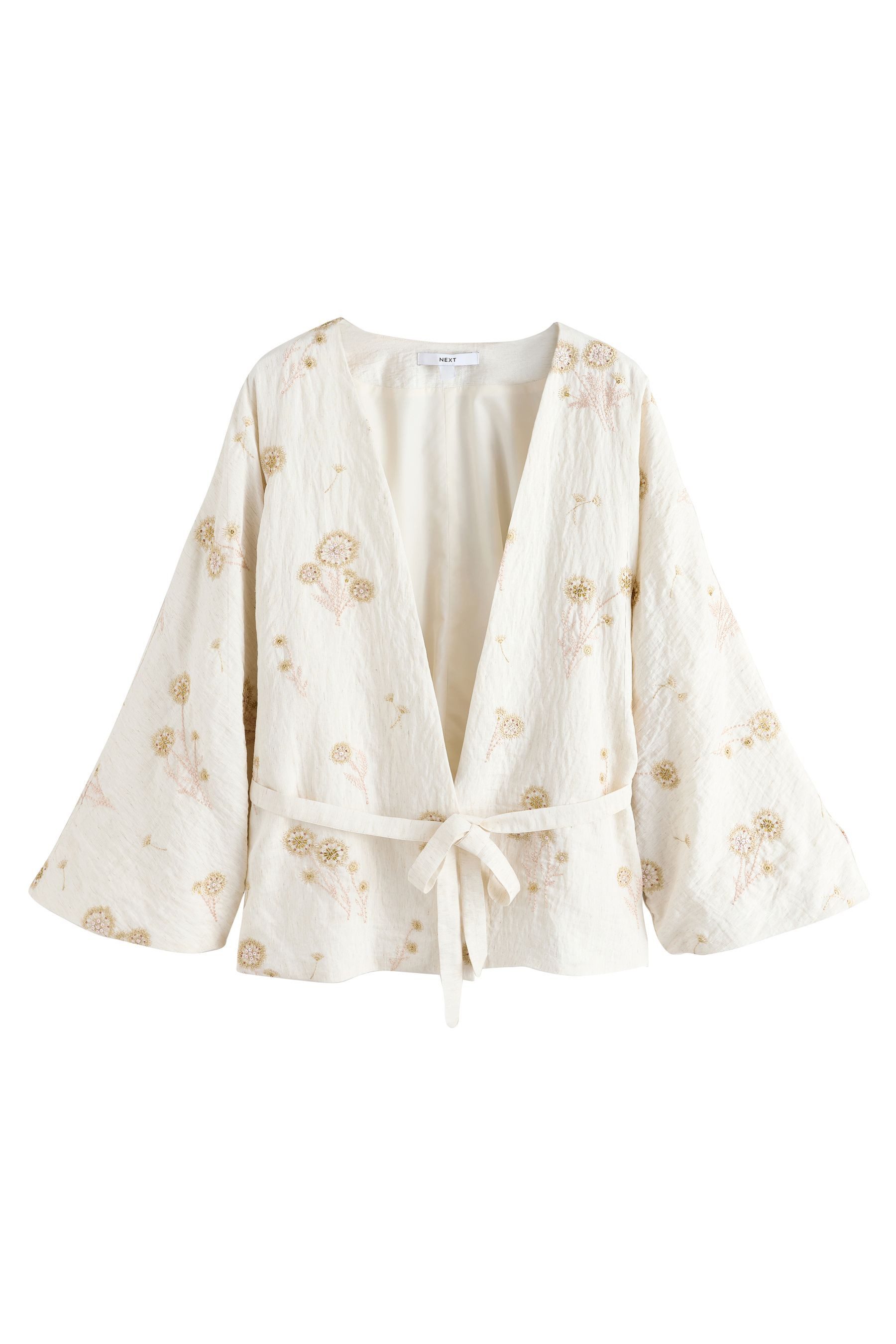 Next Jackenblazer Verzierter Cover-up mit Bindedetail (1-tlg)