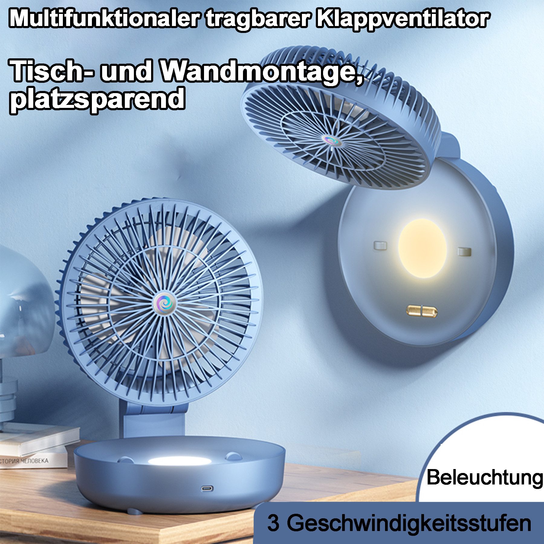 Senmudi Mini USB-Ventilator Ventilator klein Tischventilator günstig online kaufen