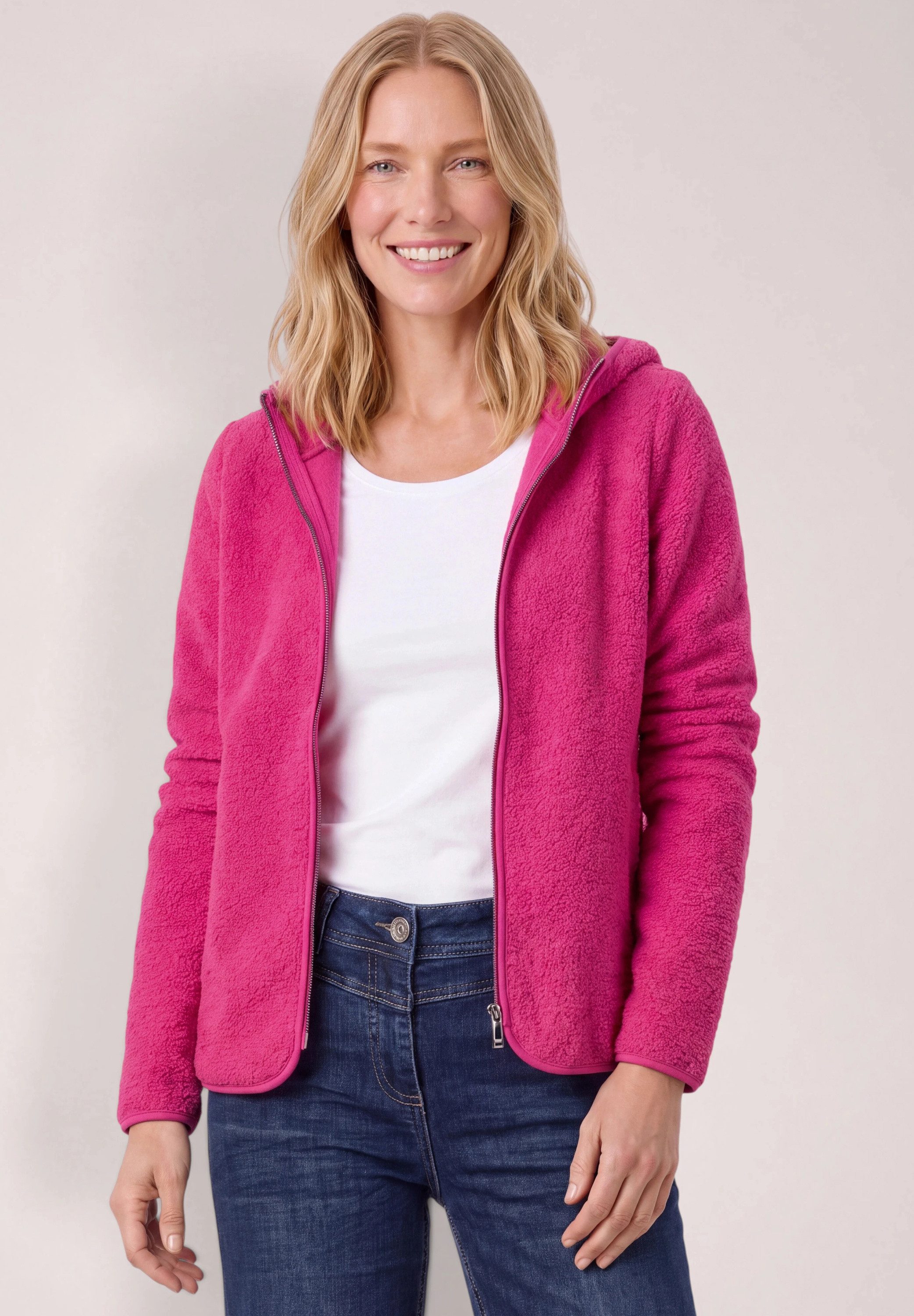 CECIL Cardigan mit Kapuze
