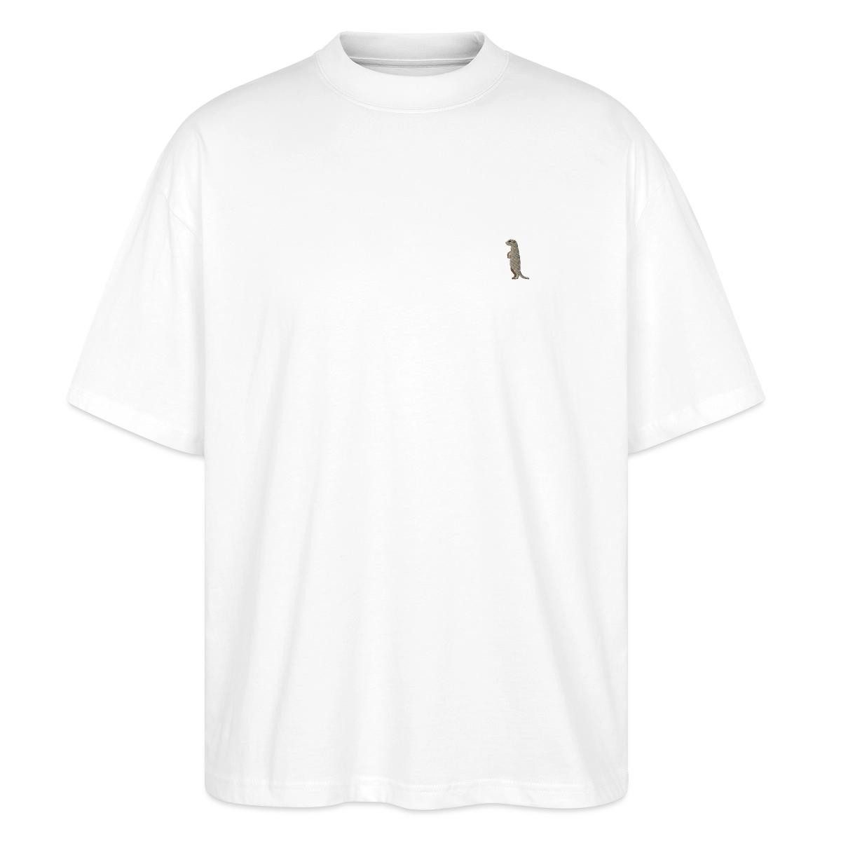 T-Shirt Bestickt Erdmännchen Oversize Unisex T-Shirt