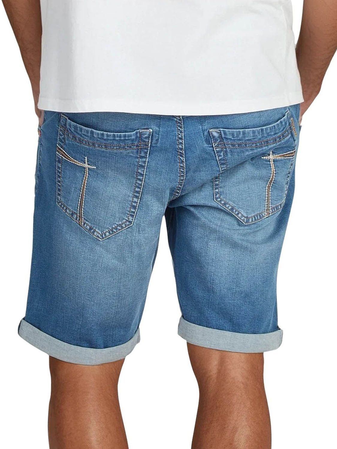TIMEZONE Jeansshorts Herren Shorts StevieTZ Slim Fit Bermudashorts mit Stretch – Bild 2 von 4