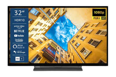 Toshiba 32LK3C63DAY LCD-LED Fernseher (80 cm/32 Zoll, Full HD, Smart TV, HDR, Triple-Tuner, Alexa Built-In, 6 Monate HD+ inklusive)
