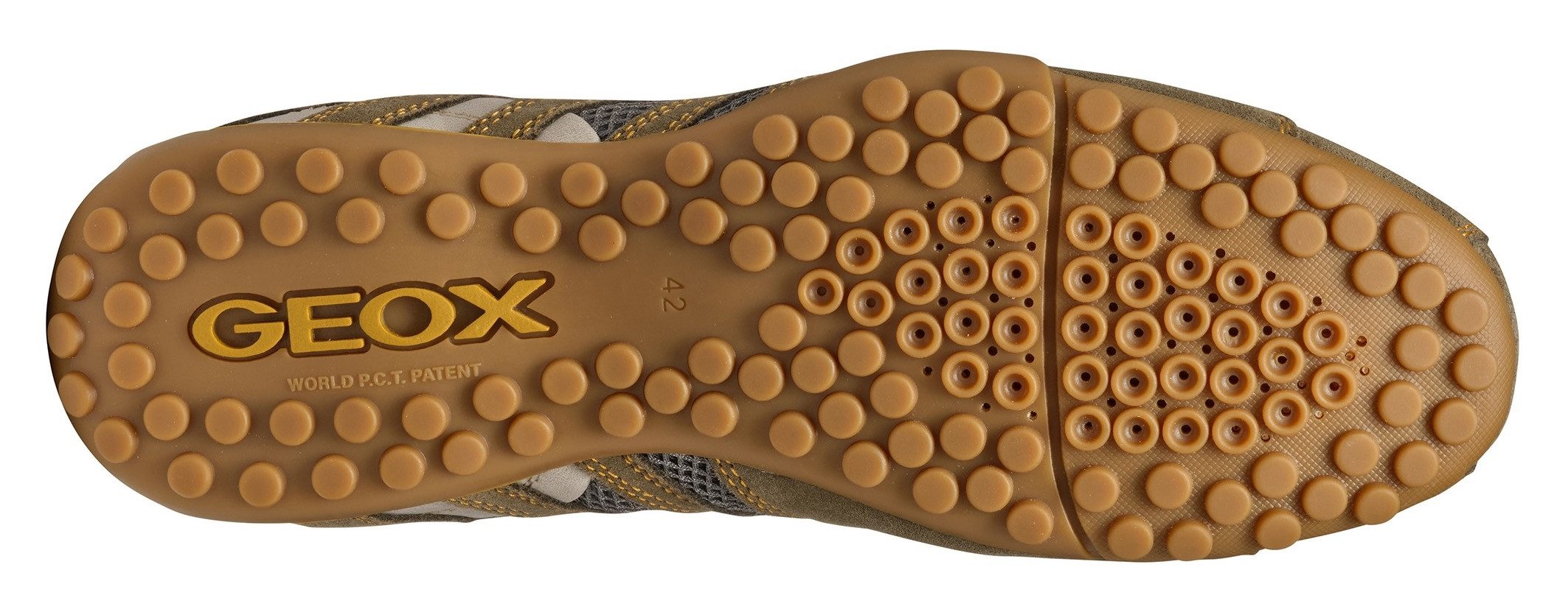 Geox U SNAKE ORIGINAL Schnürschuh, Schnürschuh, Freizeitschuh, Trekking Sneaker mit Lederinnensohle
