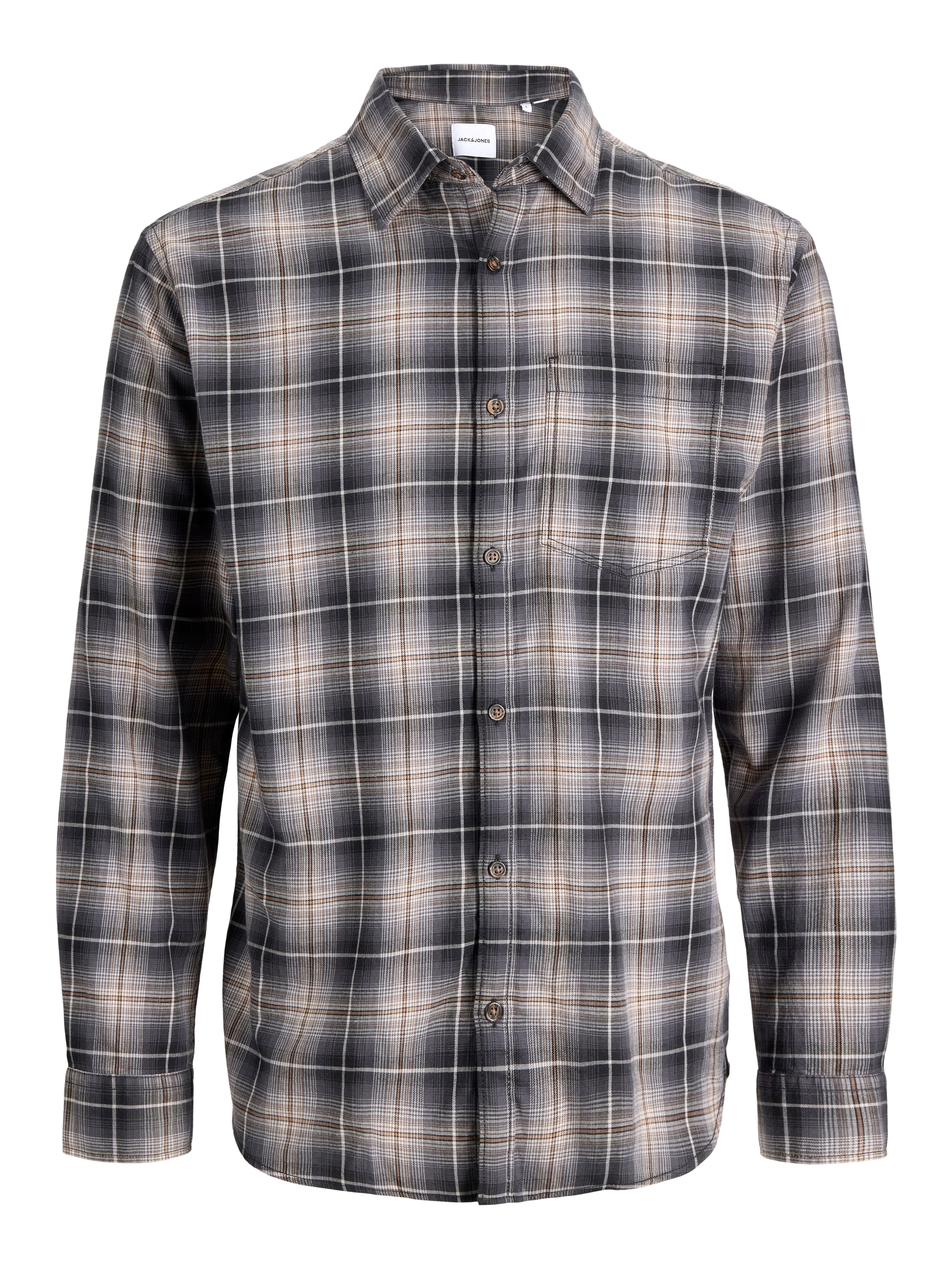 Jack & Jones Langarmhemd JJJAMES FLANNEL SHIRT L/S Baumwolle, regular fit