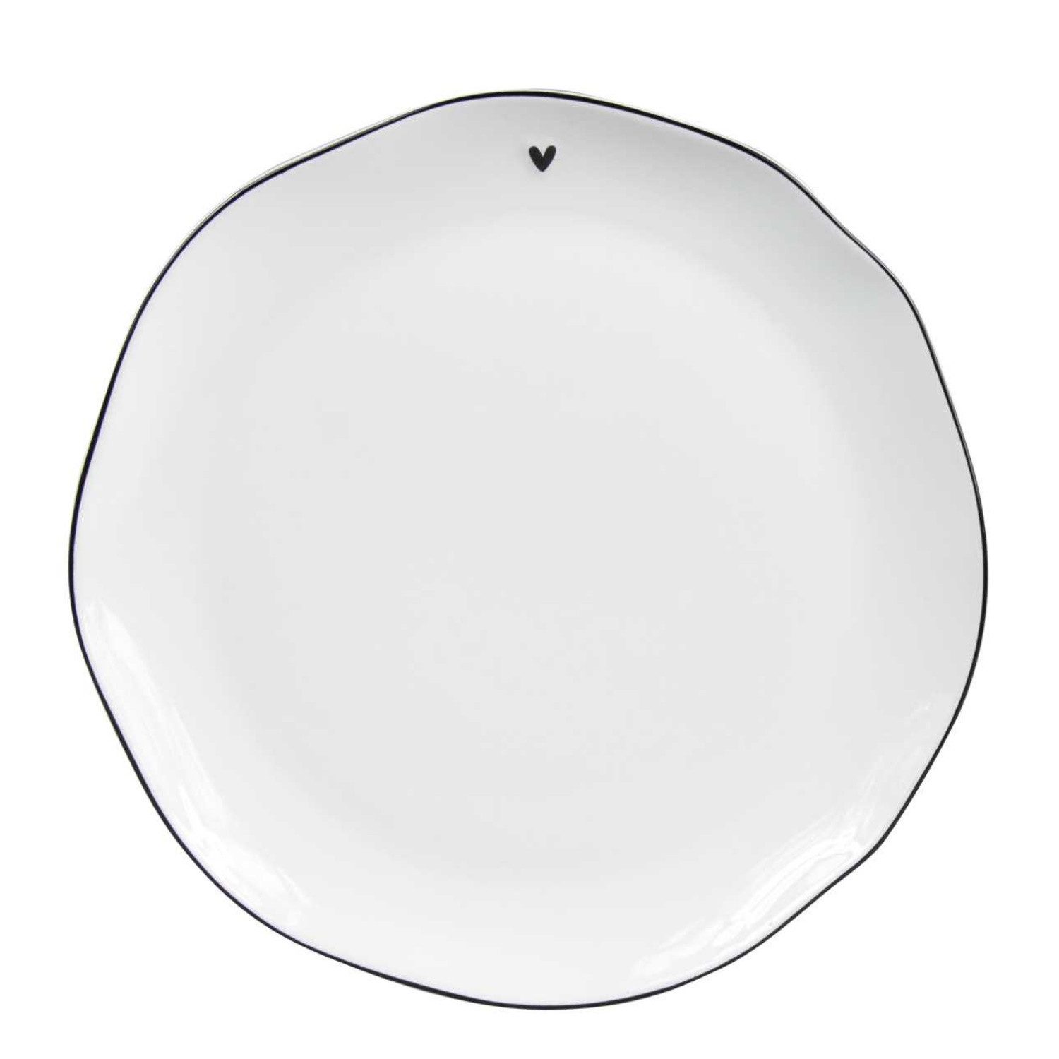 Frühstücksteller Schwarzes Herz