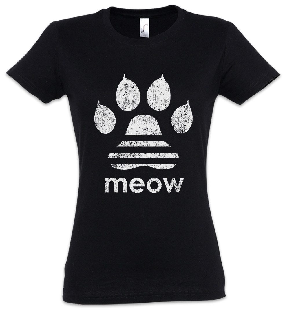 Urban Backwoods Print-Shirt Meow Damen T-Shirt günstig online kaufen