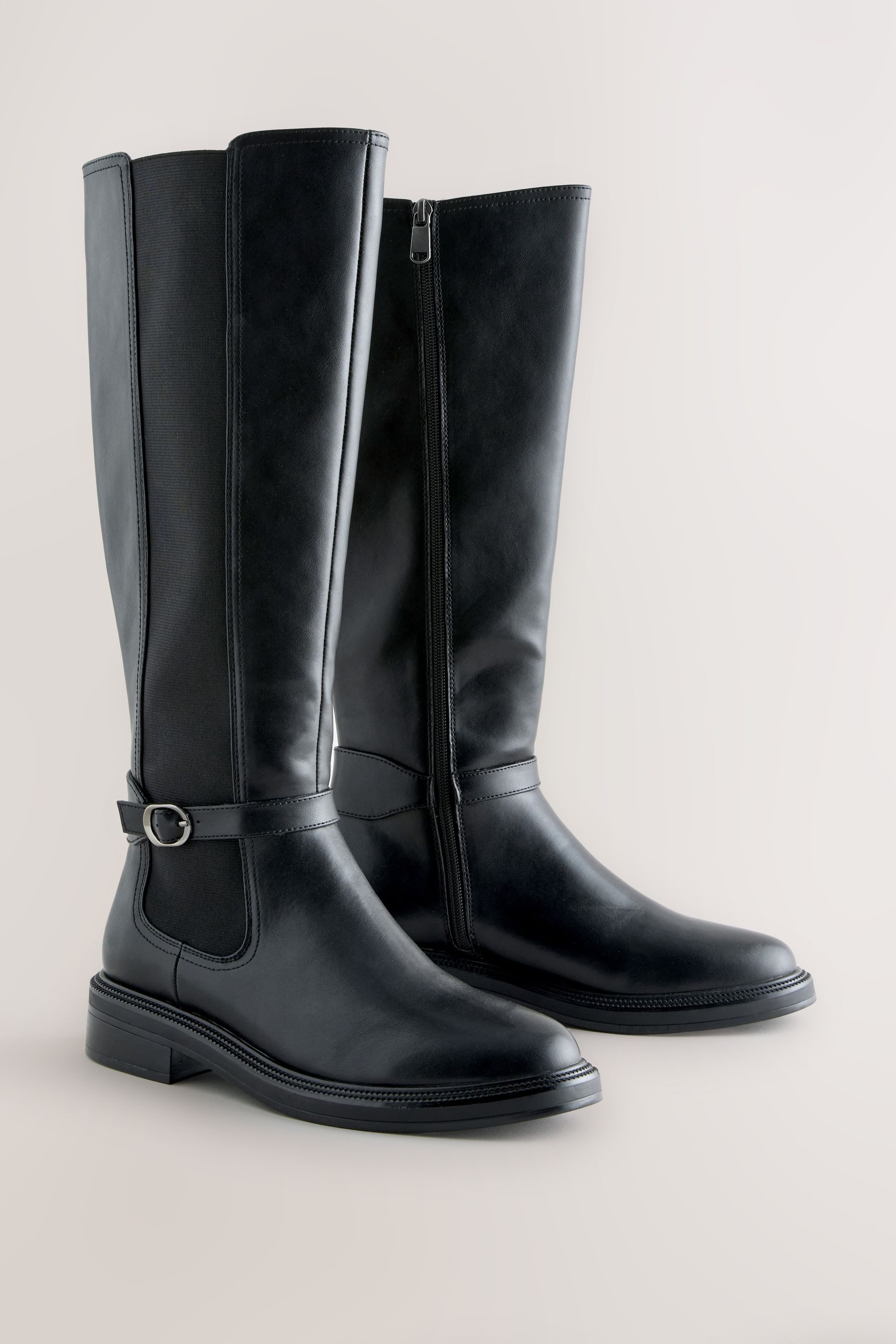 Next Forever Comfort® Kniehohe Stiefel mit Schnalle Stiefel (1-tlg)