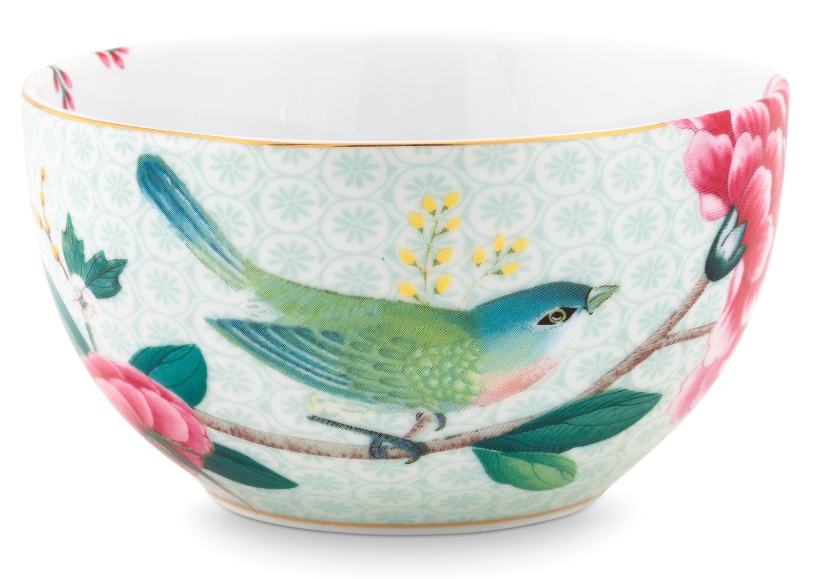 PiP Studio Schale Blushing Birds Bowl white 12 cm, Porzellan, (Schüsseln & Schalen), Bowl Blushing Birds White 12cm
