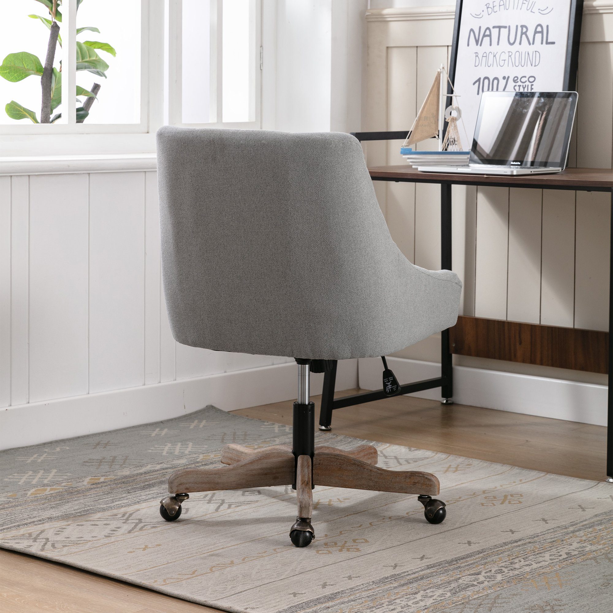(mit grau Moderne Wohnzimmer), Moderne REDOM Schreibtischstuhl, Drehstuhl für Freizeit-Bürostuhl Freizeit-Bürostuhl Arbeitsdrehstuhl Schalensitz