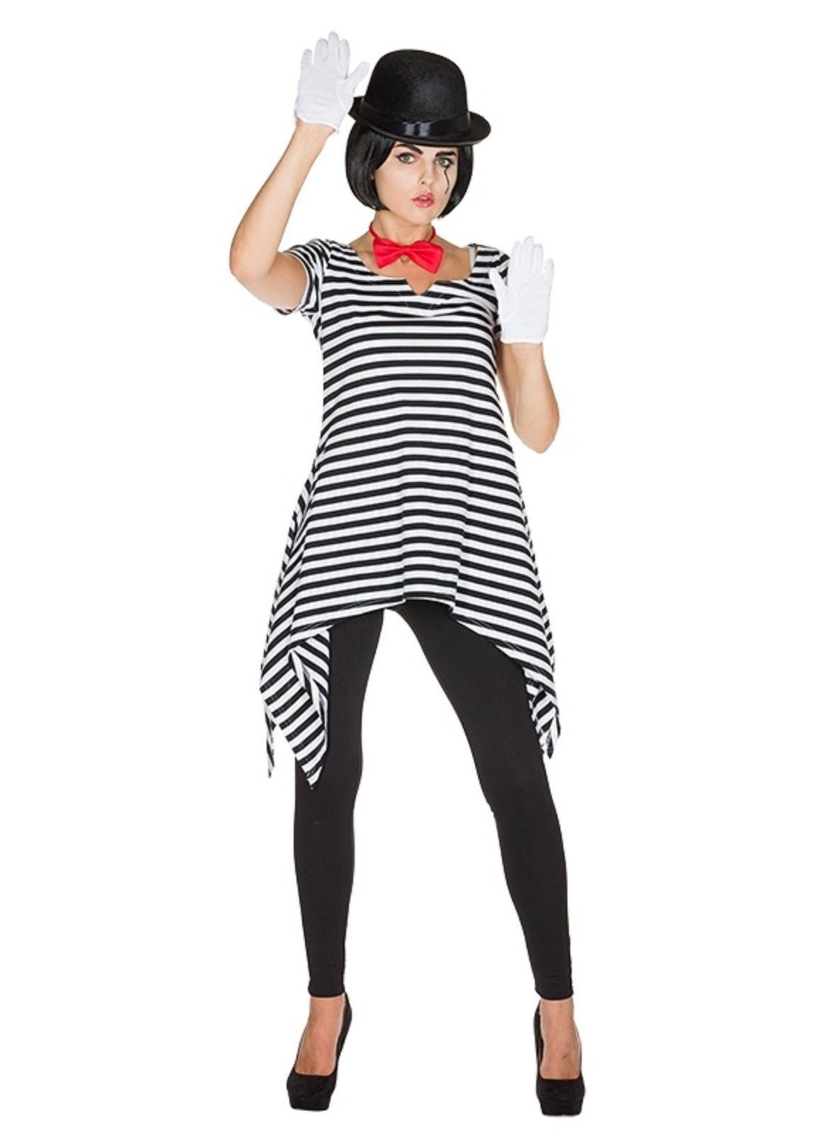 Metamorph T-Shirt Ringelshirt mit verlängerten Seiten schwarz-weiß Schwarz- günstig online kaufen