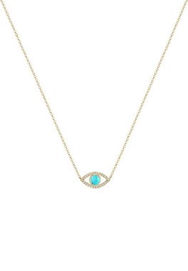 Elli Collierkettchen Evil Eye Howlith Kristalle 925 Silber