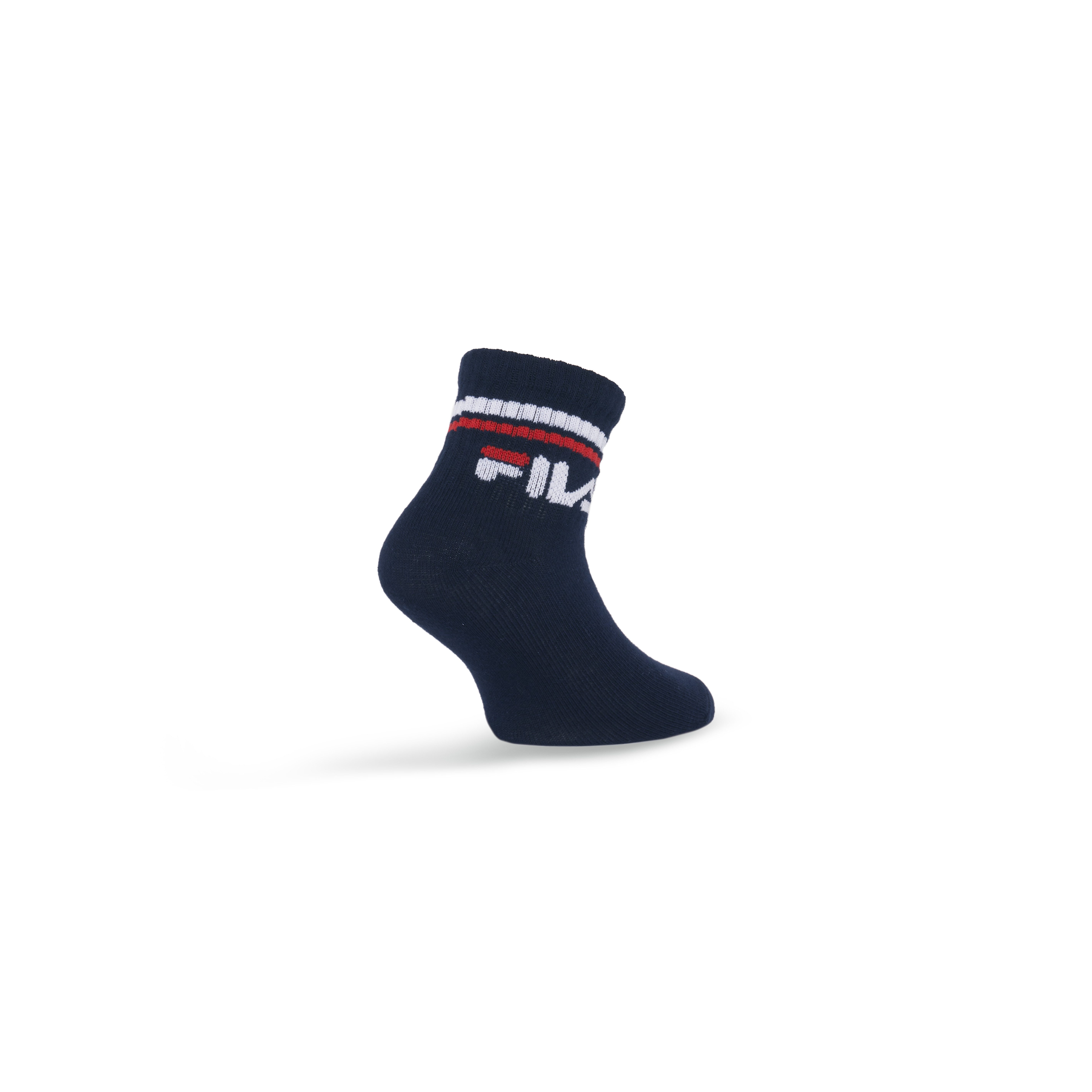 Fila Kurzsocken JUNIOR UNISEX QUARTER PLAIN SOCKS (6-Paar) für Kinder, mit eingestricktem Logo im Bündchen, anatomisch geformt – Bild 5 von 5