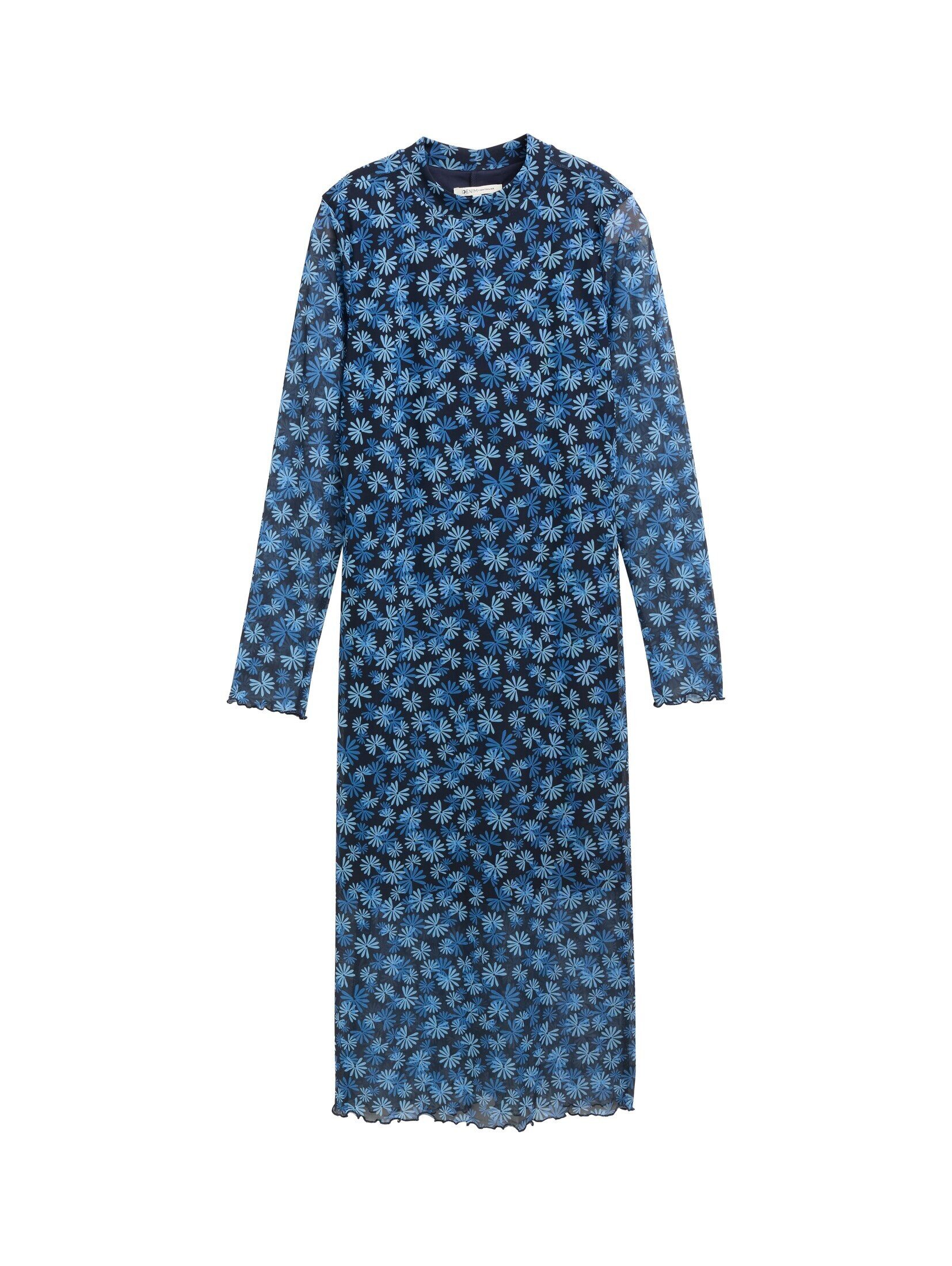 TOM TAILOR Denim Sommerkleid Midi-Meshkleid mit günstig online kaufen