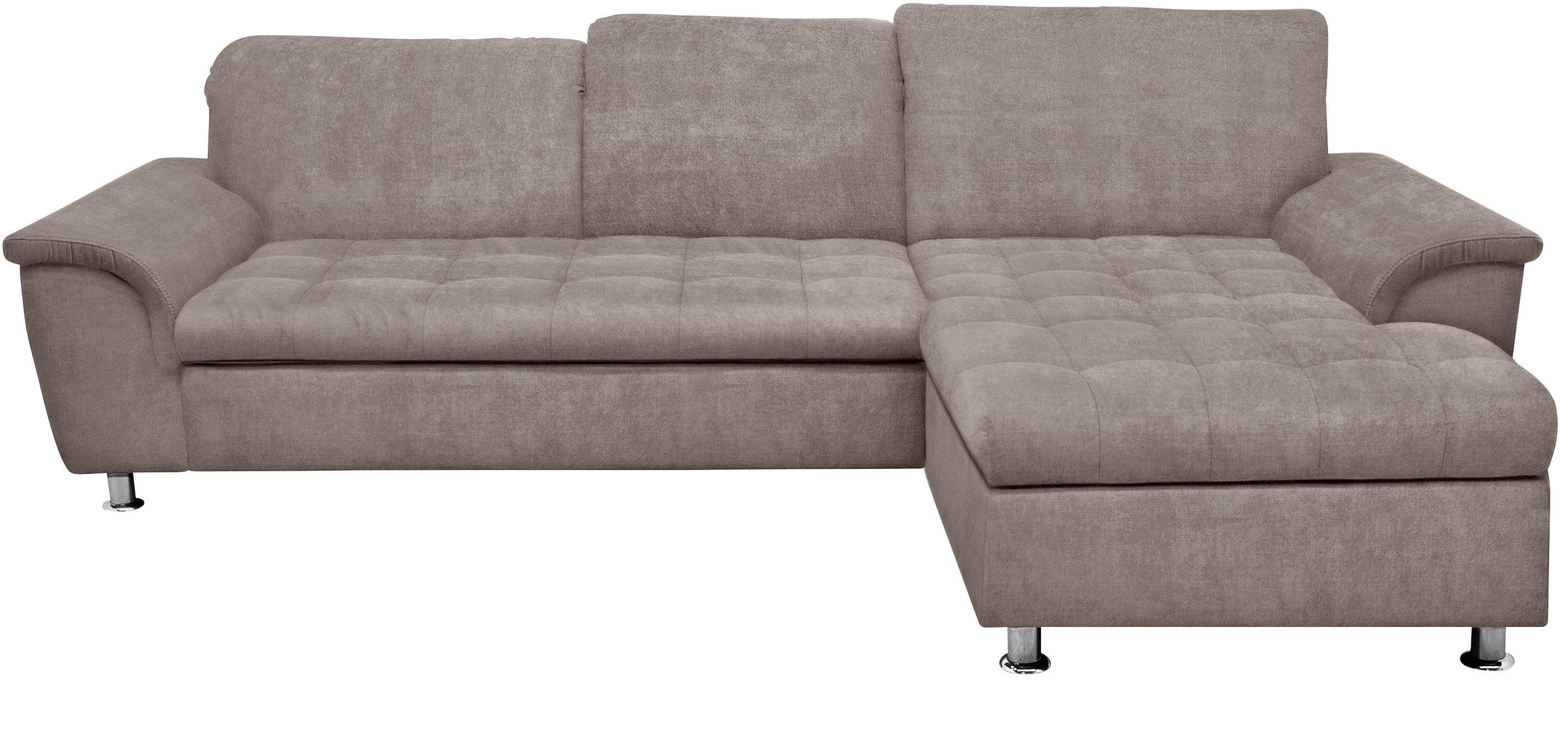 DOMO collection Ecksofa "Franzi Steppung im Sitzbereich B7T/H: 278/162/80 c günstig online kaufen