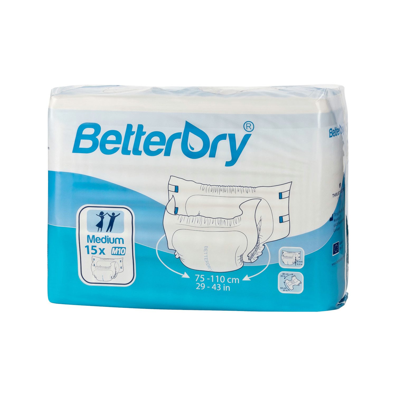 BetterDry Inkontinenzboxer L10 Windeln für Erwachsene