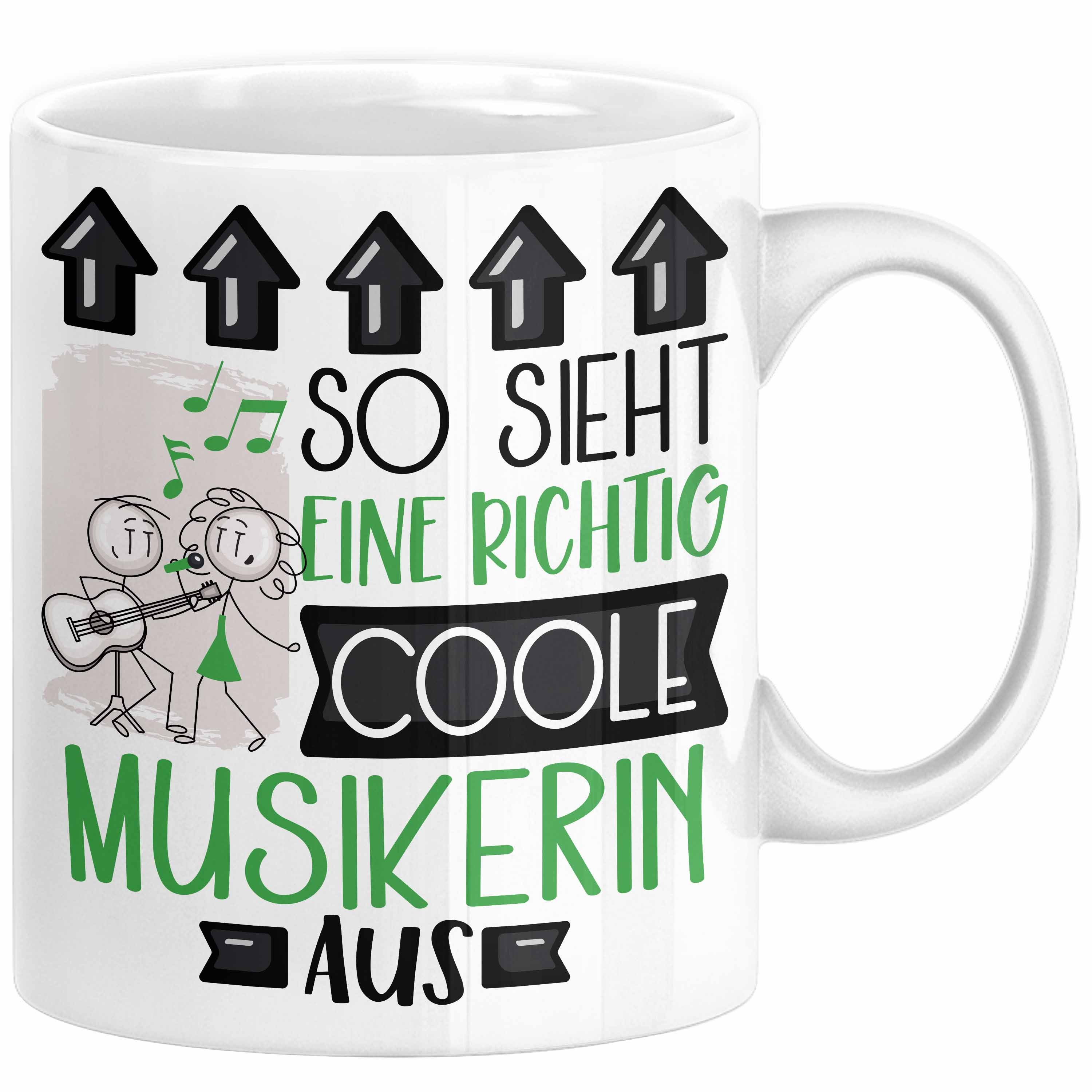 Trendation Tasse Musikerin Geschenk Tasse Lustig Geschenkidee für Musikerin Geburtstag