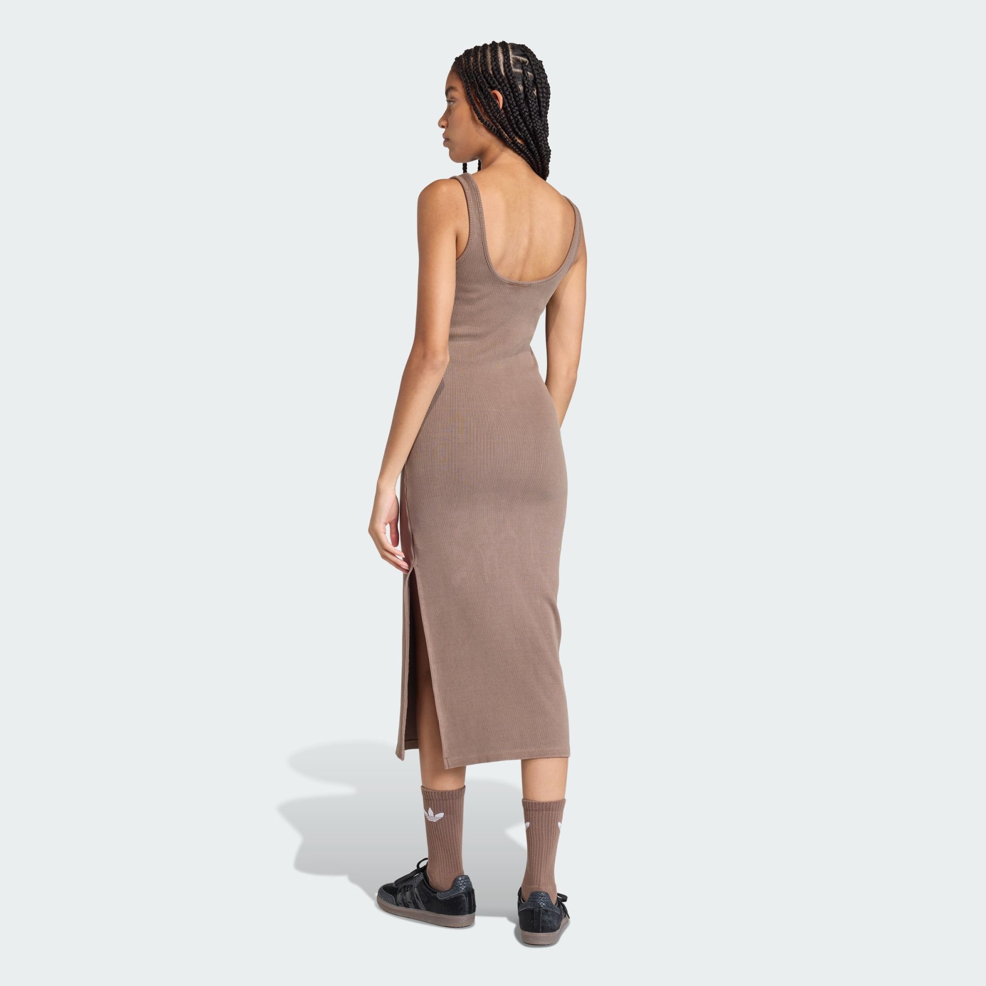 adidas Originals Maxikleid ESSENTIALS RIB TANK MAXIKLEID WASHED (1-tlg)