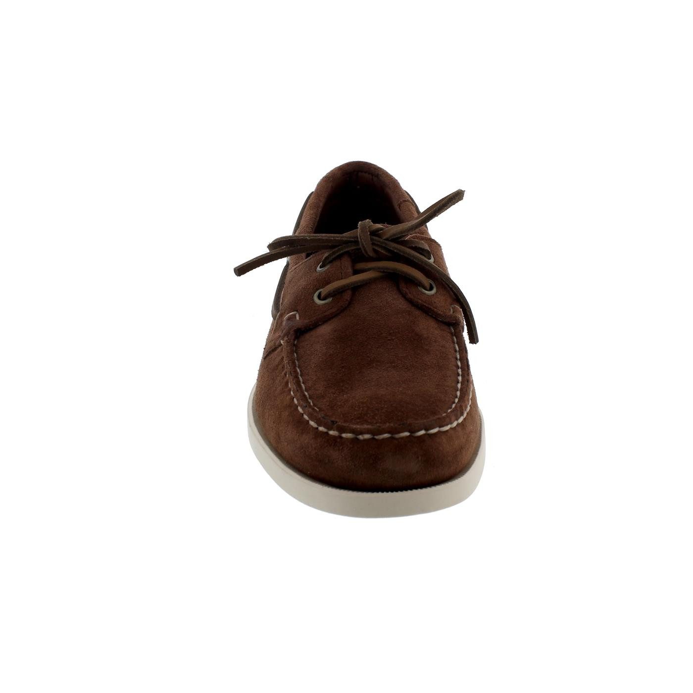 Sebago Sebago Docksides, Velour Leather, dk. brown-brown dk., Men 7111PTW-901 Bootsschuh