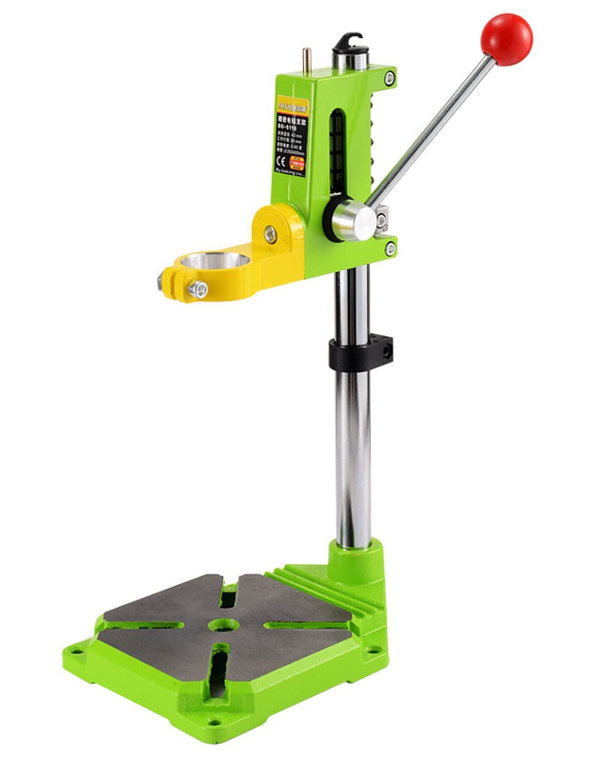 Topcony Bohrständer Bohrständer einstellbar für elektrische Bohrmaschinen 38-44 mm, (mit Arbeitstisch Clamp, 1-tlg., Verstellbarer Bohrständer, Bohrständer schwenkbar), Für die Hardware-Bearbeitung und den Formenbau