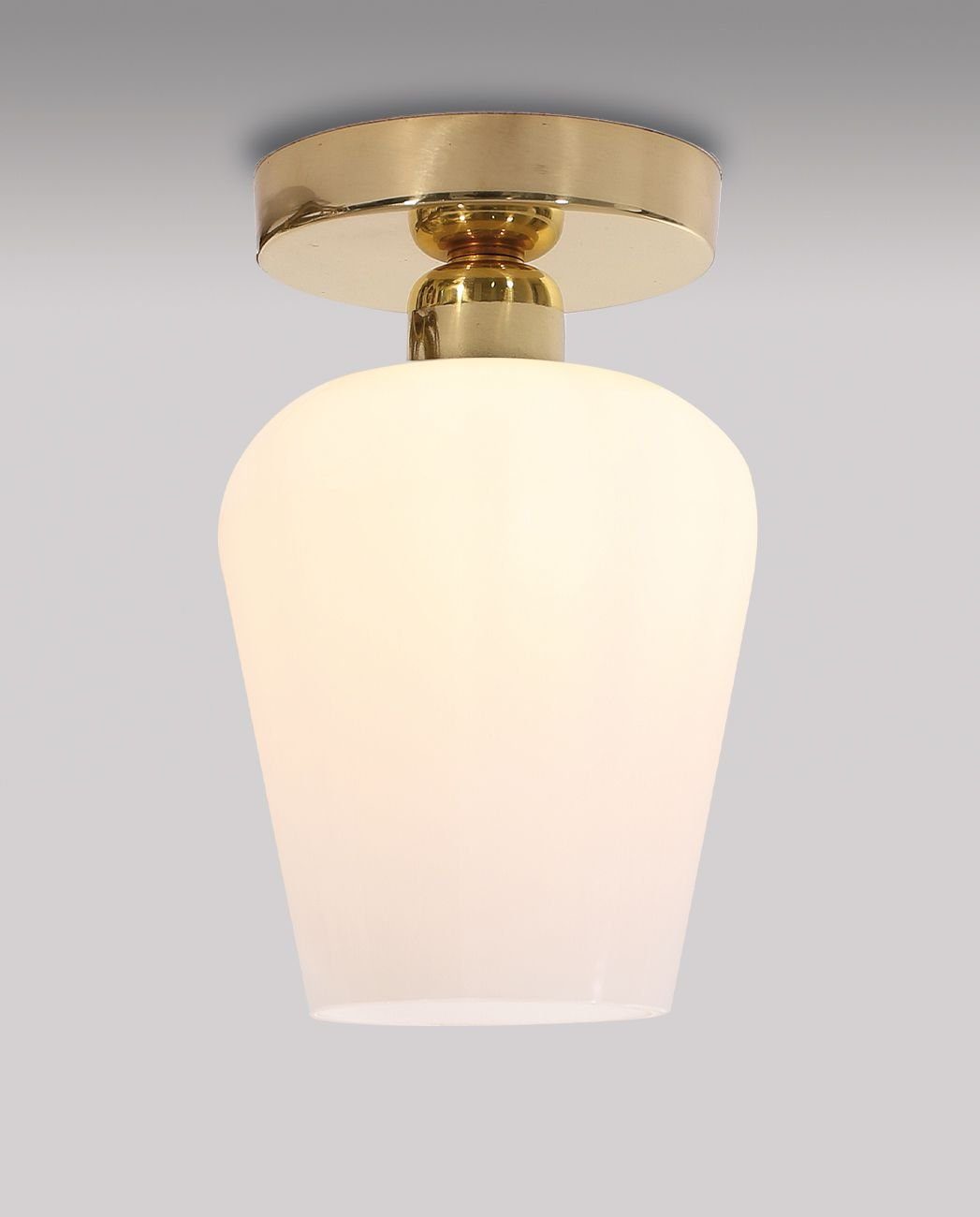 Licht-Erlebnisse Deckenleuchte DALIA, ohne Leuchtmittel, echtes Deckenlampe Premium Küche Wohnzimmer E27 Messing Handarbeit
