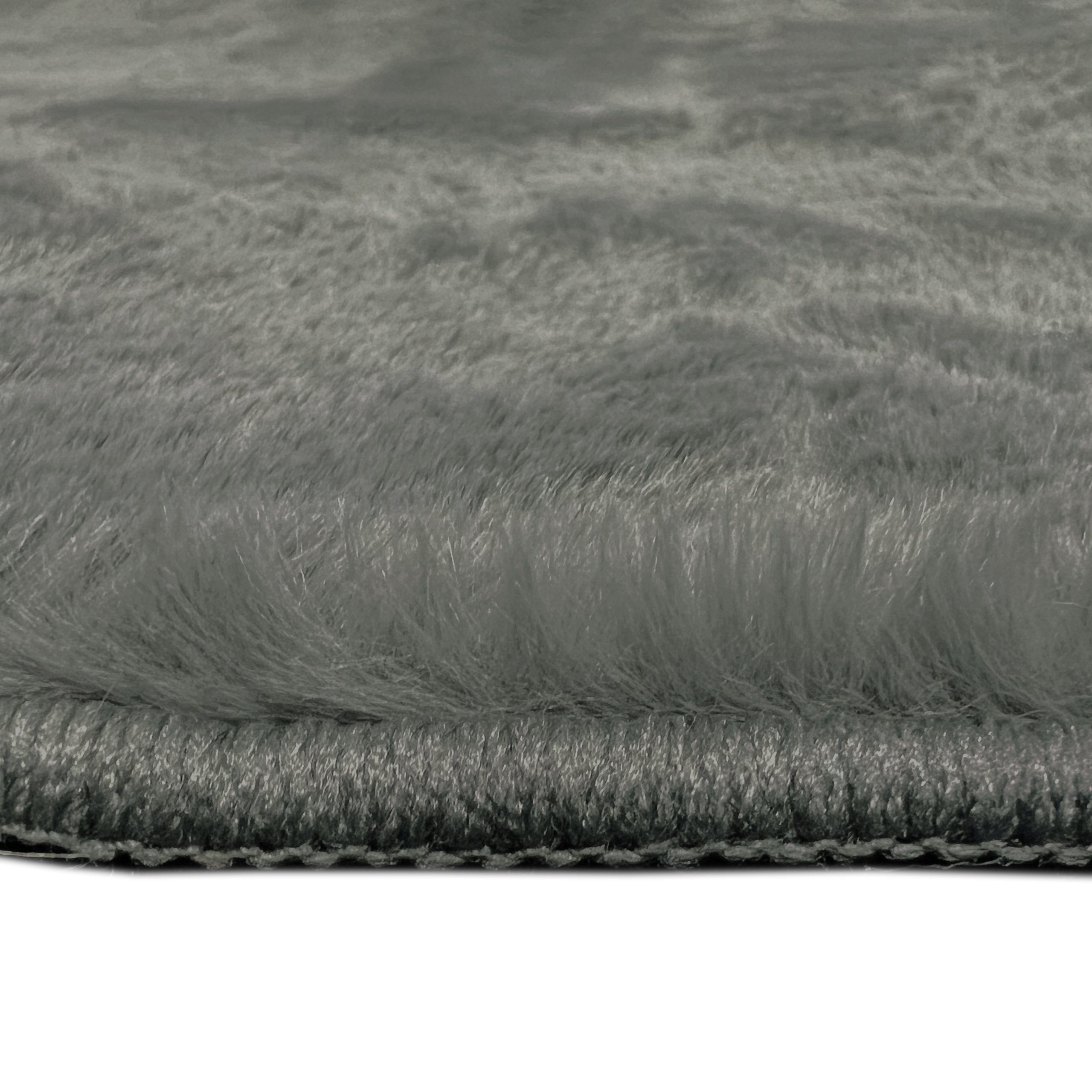 Carpetia Teppich Teppich für Badezimmer, rutschfest, in anthrazit, rechteckig, Höhe: 11 mm