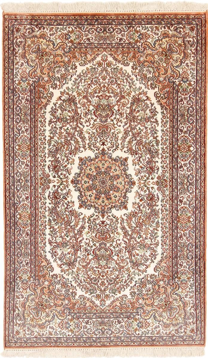 Seidenteppich Kaschmir Seide 98x159 Handgeknüpfter Orientteppich, Nain Trading, rechteckig, Höhe: 4 mm
