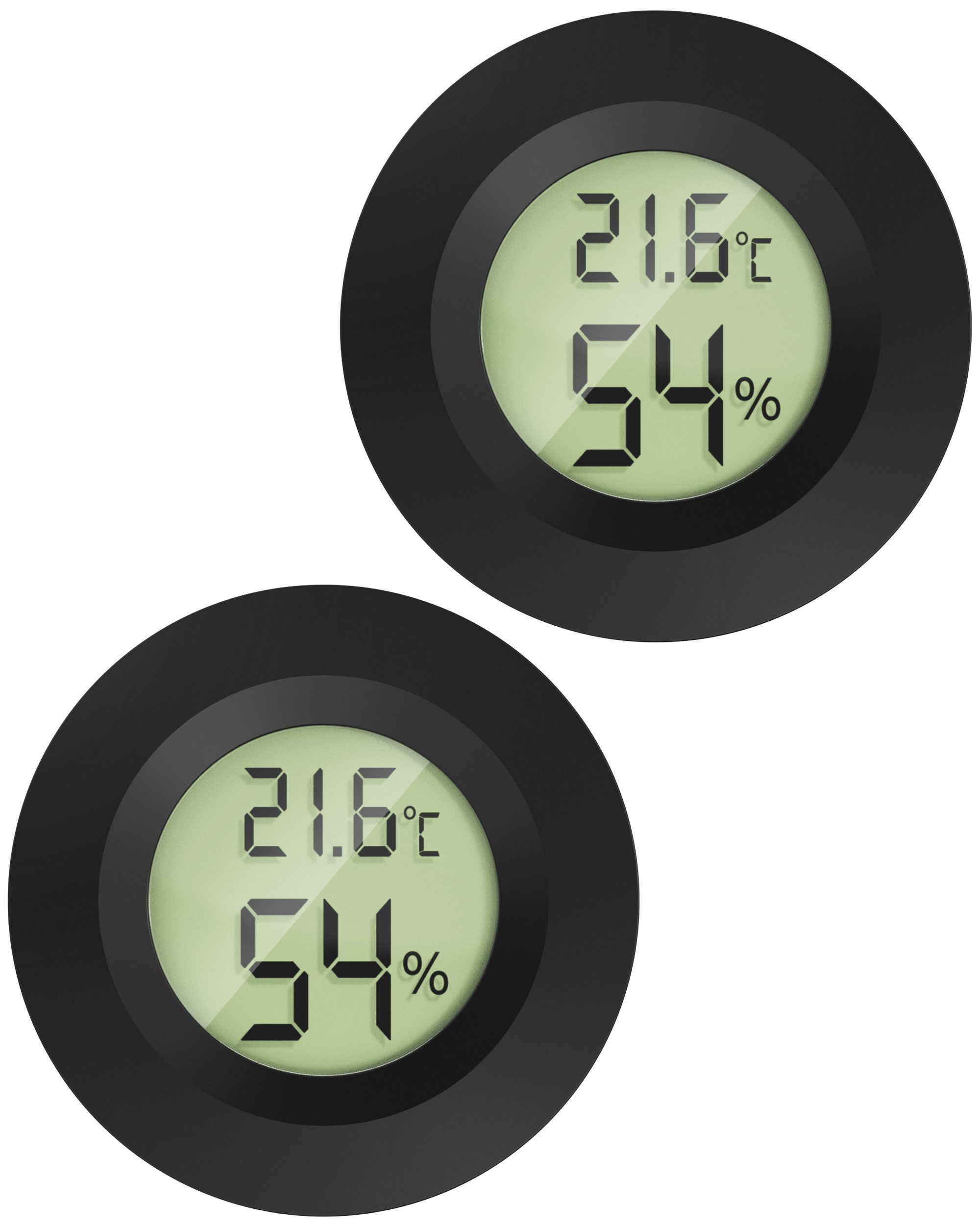 MAVORI Raumthermometer digitaler Hygrometer mit Thermometer für innen, 3er & 6er Set, 2-tlg., Temperatur & Luftfeuchtigkeit mit sehr präzisen Messwerten
