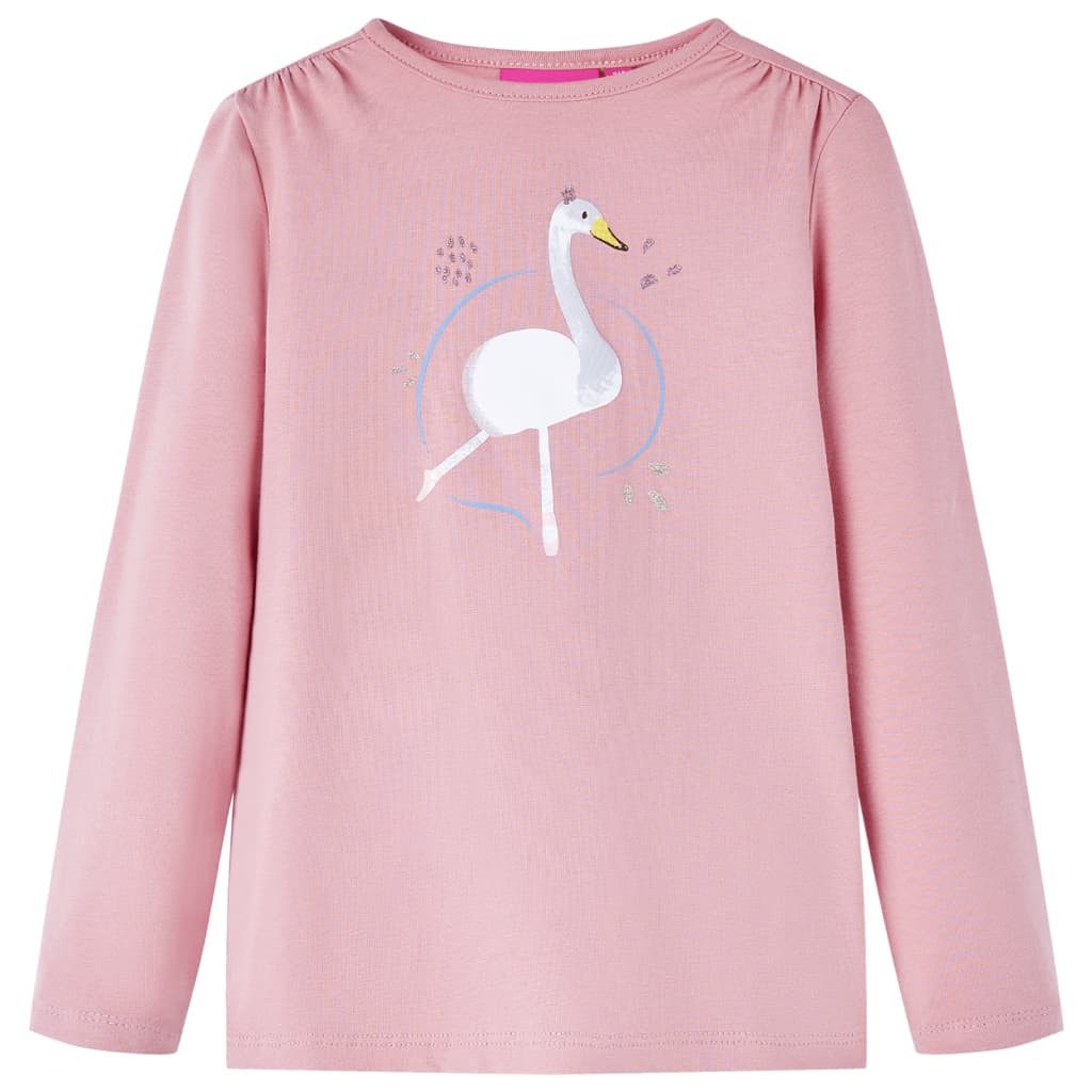Langarmshirt Kinder-Langarmshirt Hellrosa 116