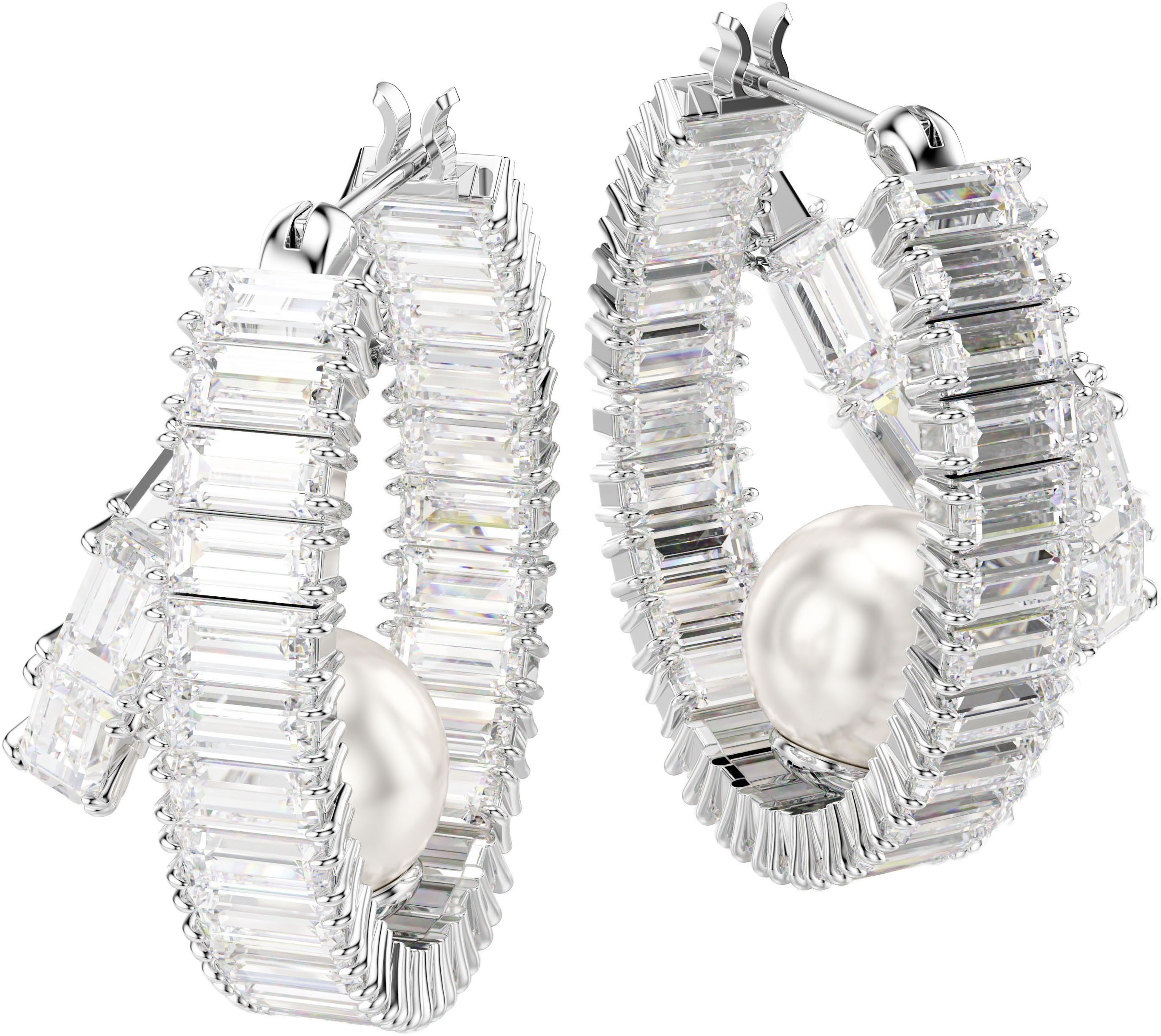 Swarovski Paar Creolen Schmuck Geschenk ... Swarovski Paar Creolen Schmuck Geschenk ...