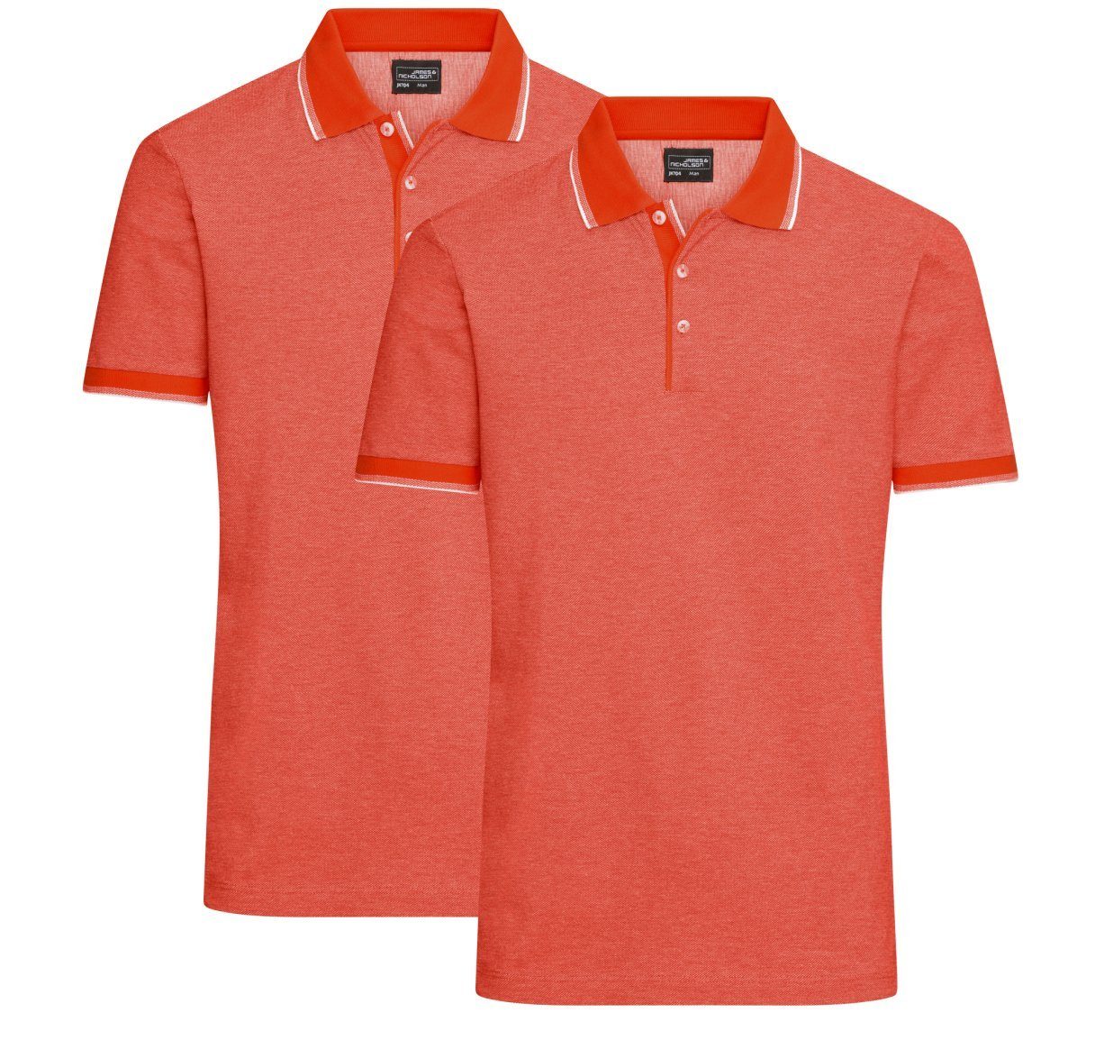 James & Nicholson Poloshirt Doppelpack Herren Poloshirt Baumwoll Pique in b günstig online kaufen
