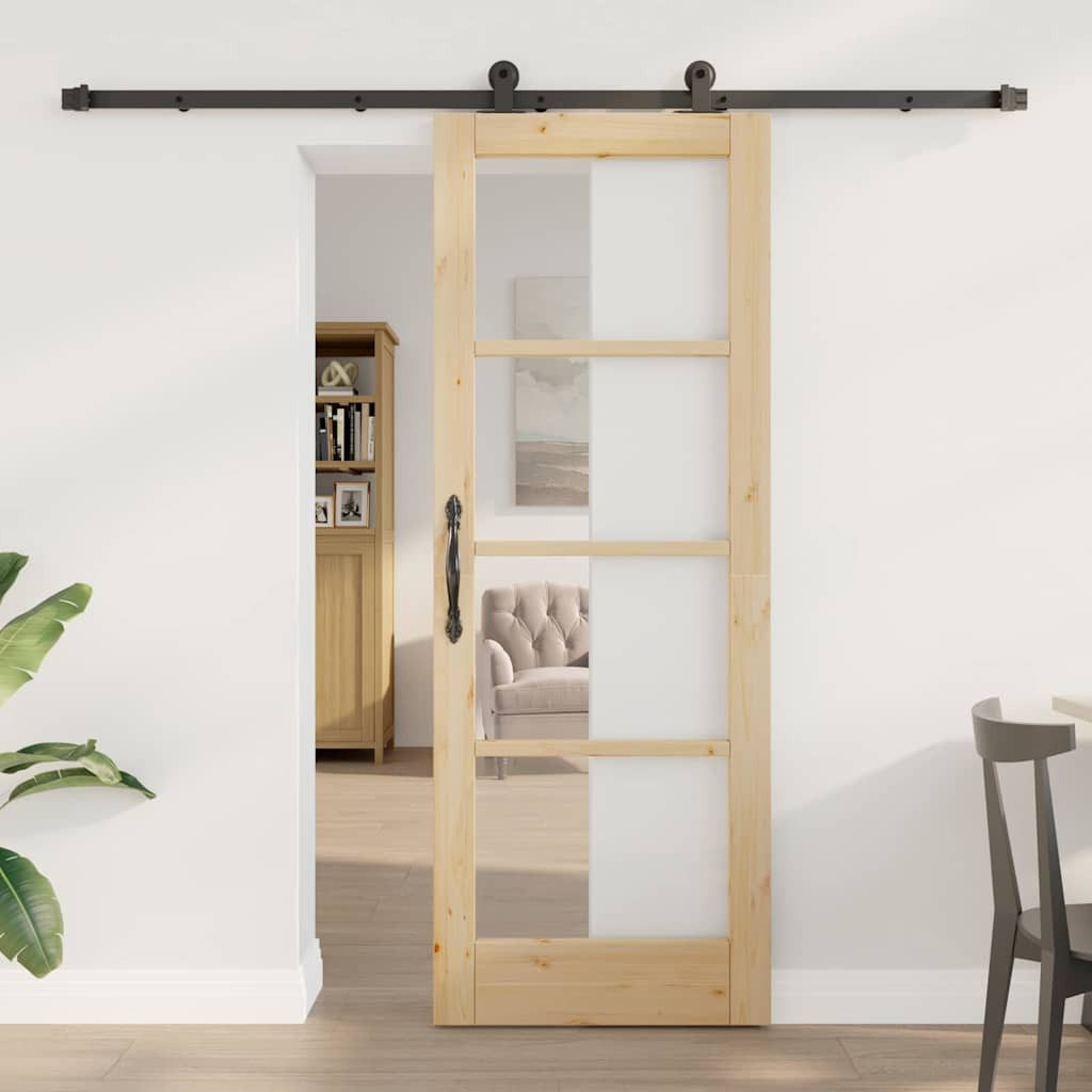 vidaXL Haustür Schiebetür ORKDAL Natur 73,5 x 198,5 cm (1-St)