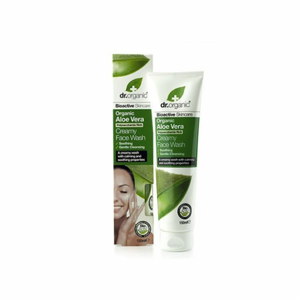 Dr. Organic Gesichts-Reinigungsschaum Dr Organic Aloe Vera Cream Face Wash 150ml