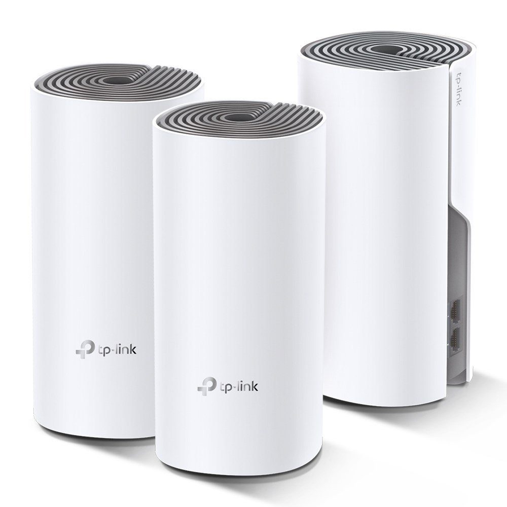 TP-Link Deco E4(3-Pack) AC1200 Whole Home Mesh Wi-Fi System, 3er Pack WLAN-Router
