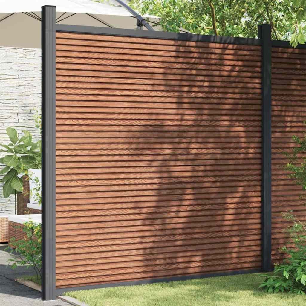vidaXL Gartenzaun Zaunelement Braun 173x186 cm günstig online kaufen