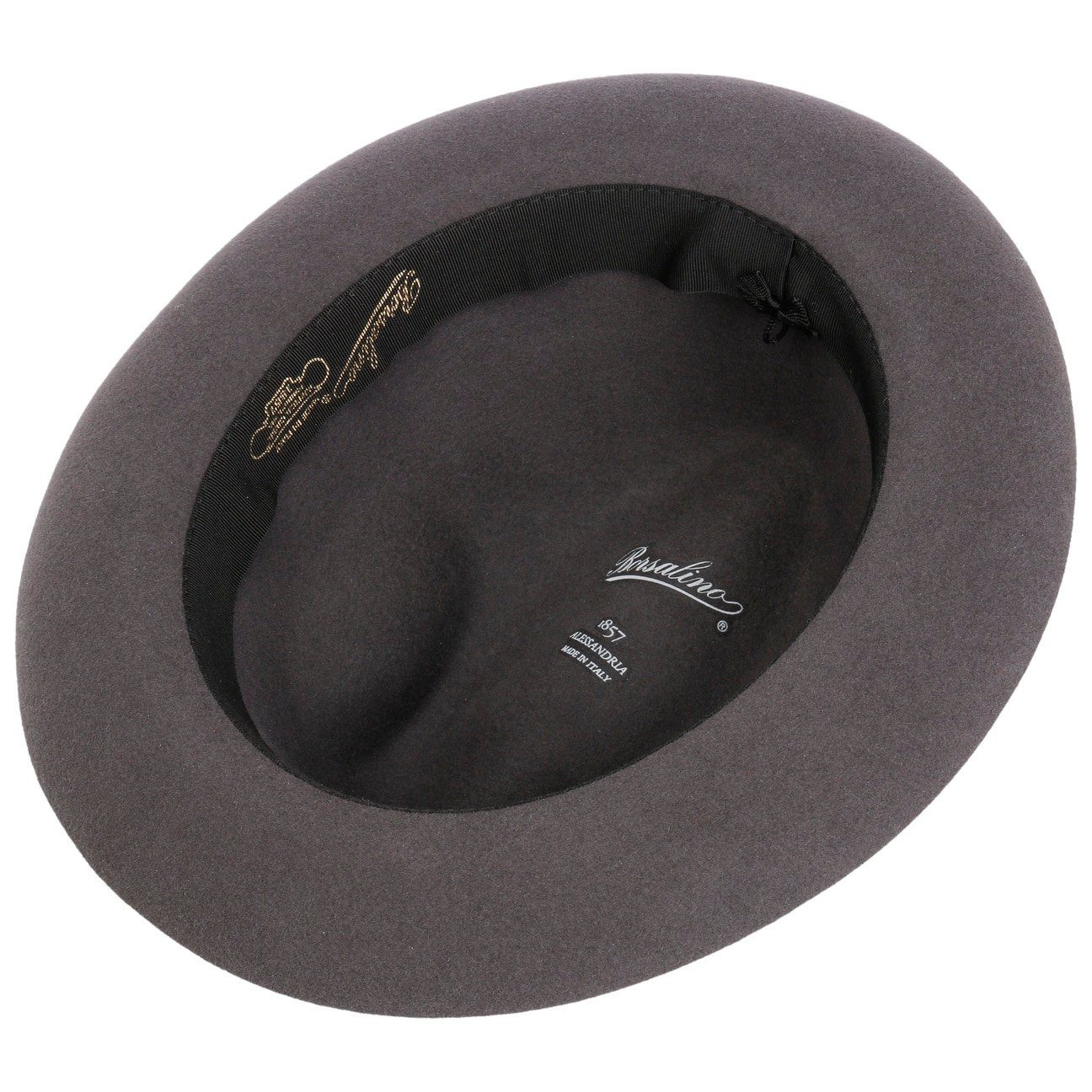Borsalino Filzhut (1-St) Bogarthut mit Ripsband, Made in Italy