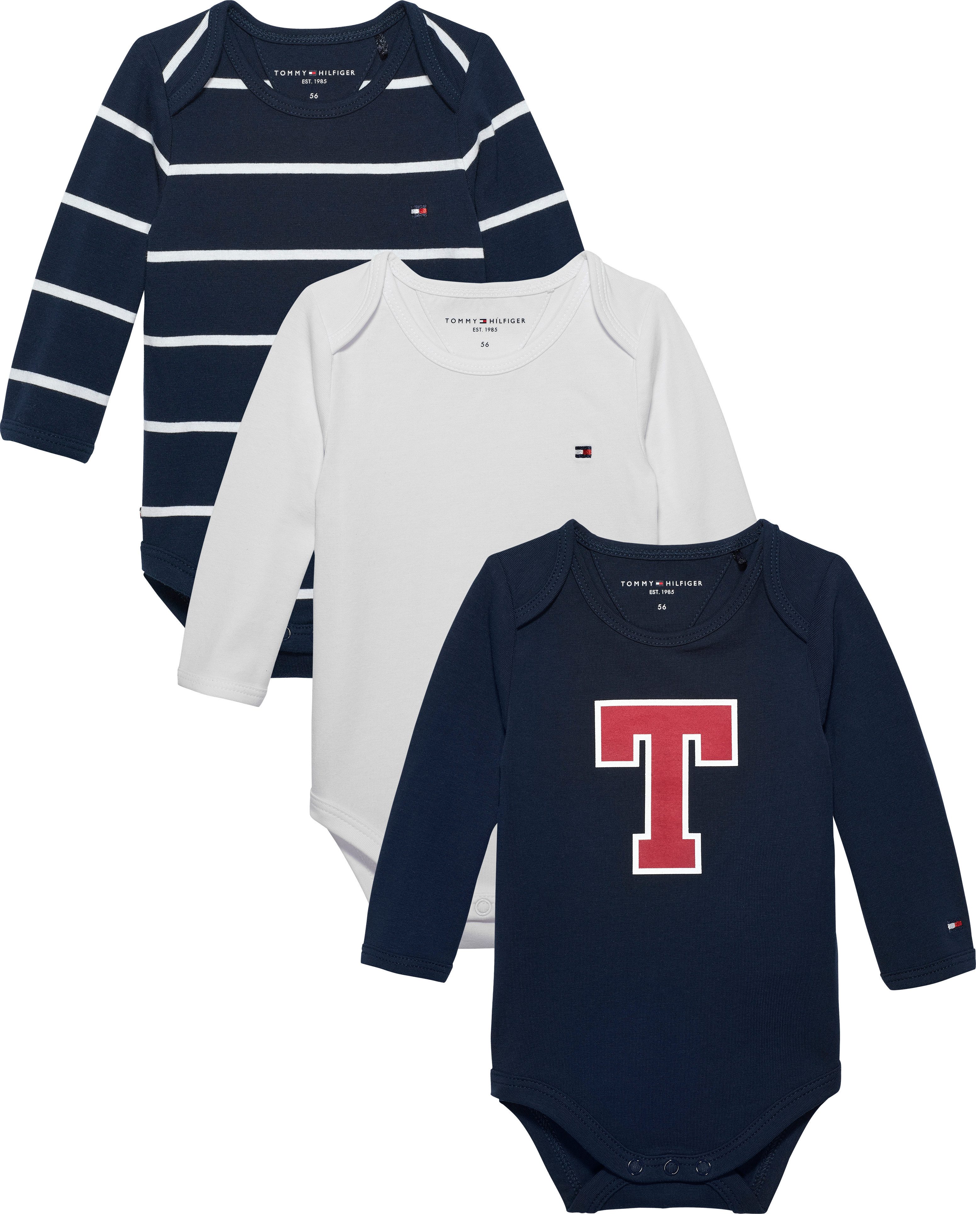 Tommy Hilfiger Erstausstattungspaket 3 PACK BODY L/S GIFTBOX (3-tlg) für Babys
