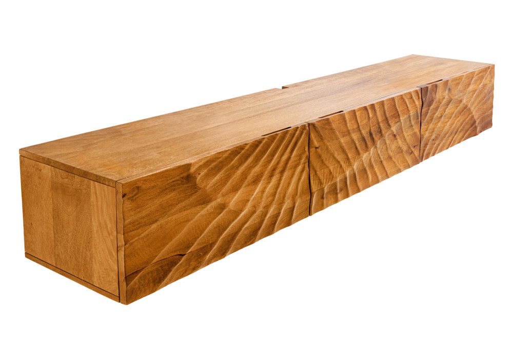 riess-ambiente TV-Bank SCORPION 160cm braun (Einzelartikel, 1 St), Wohnzimmer · Massivholz · Mango · mit Stauraum · Modern Design