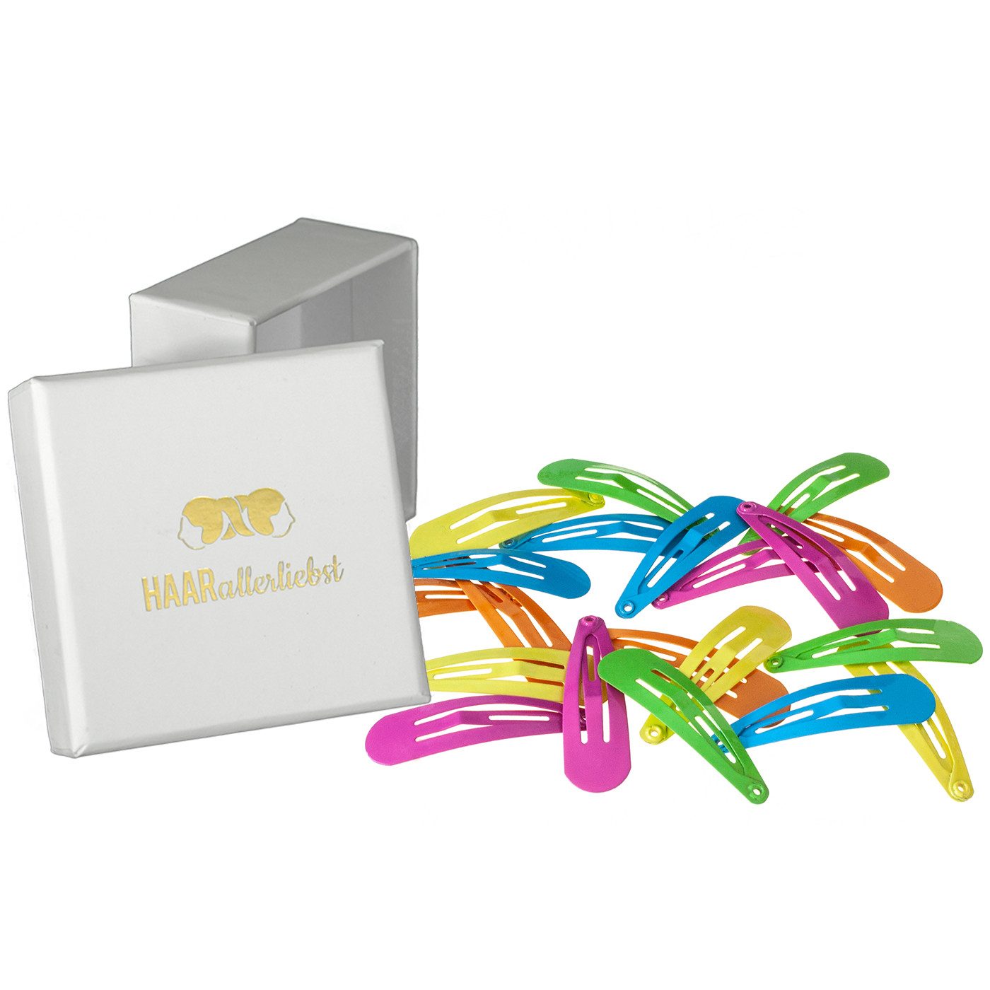 HAARallerliebst Haarspange kleine Haarspangen, Spar-Set, 20-tlg., Farbe beige, 39mm