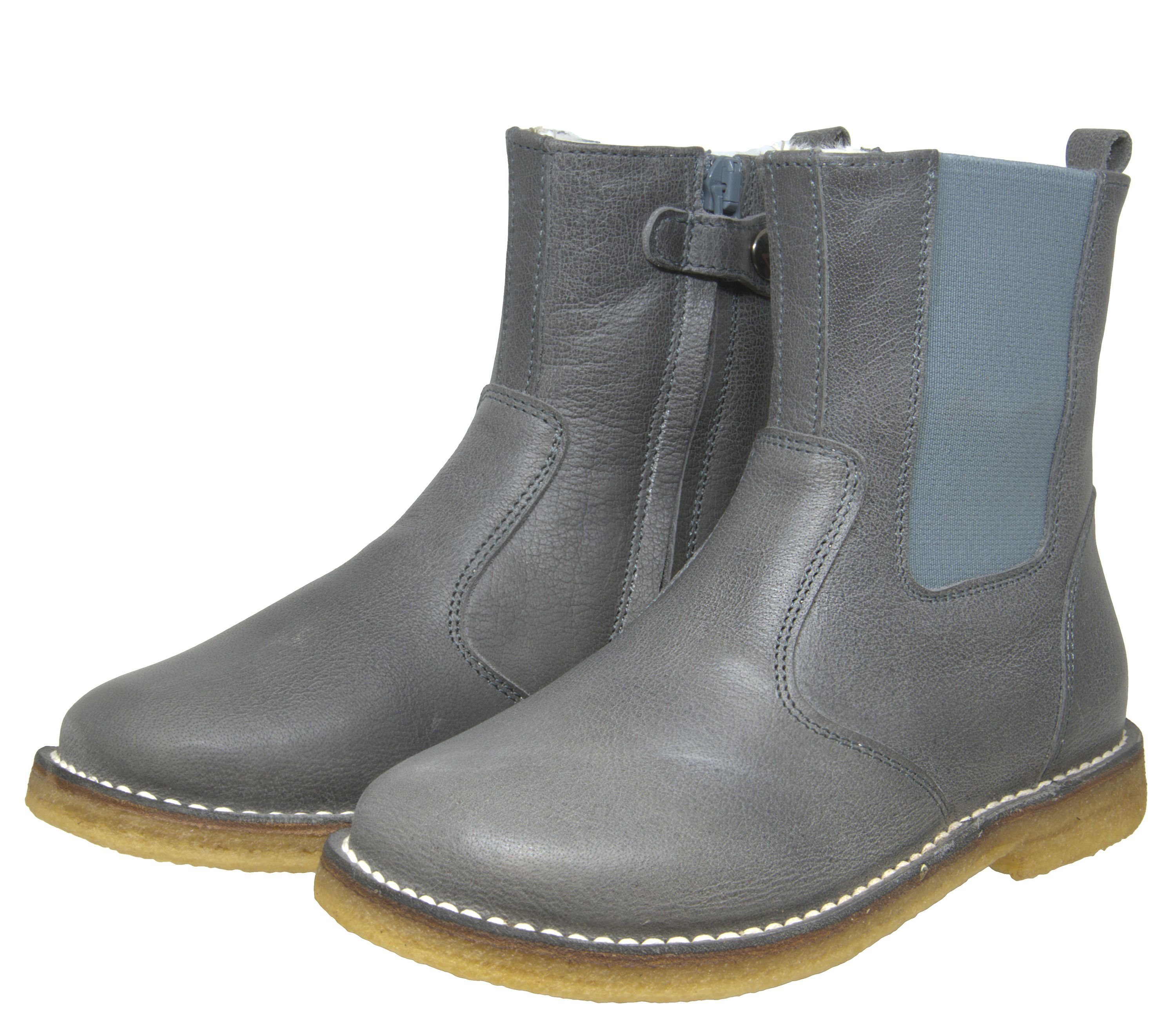 Zecchino d'Oro Zecchino d'Oro A06 668 Чоботи Lammfell Kinderschuhe grau Schnürstiefelette