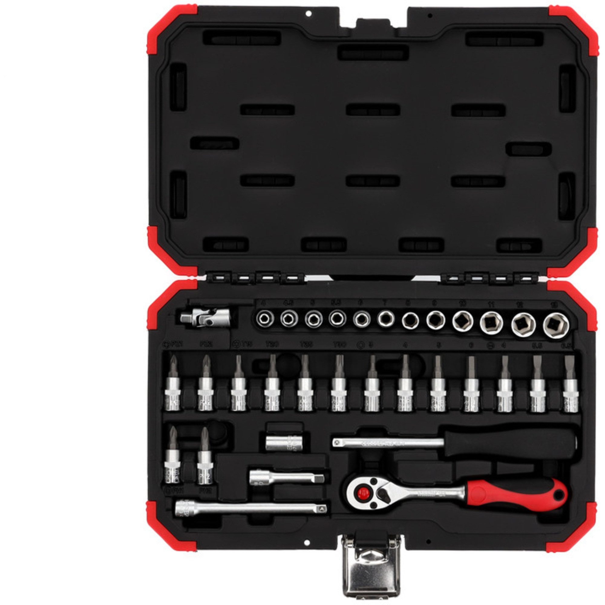 Gedore Ratsche GEDORE Red Steckschlüssel-Satz 1/4", 33-teilig